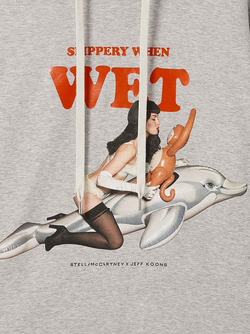 Stella McCartney graphic-print drawstring hoodie outlook