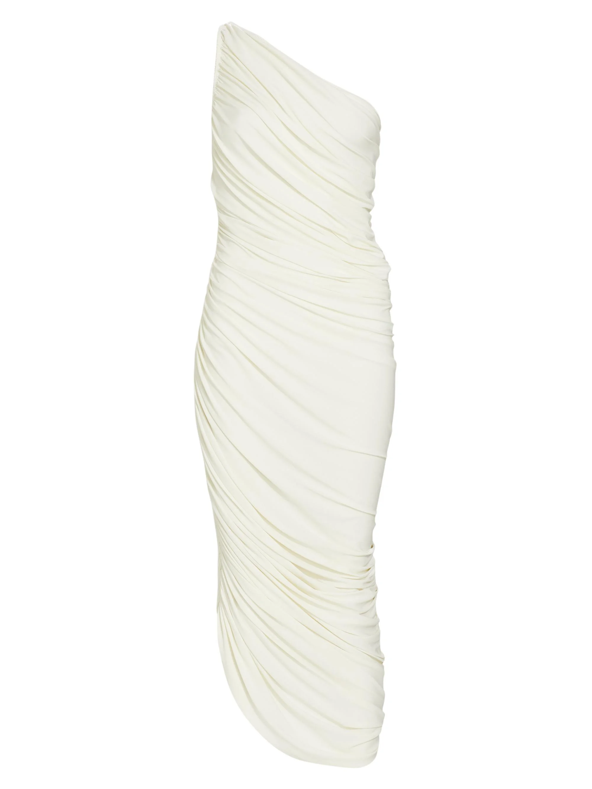 Women's Diana Ruched One-Shoulder Gown - Ivory - 1