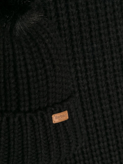 Barbour ribbed-knit scarf & beanie set outlook