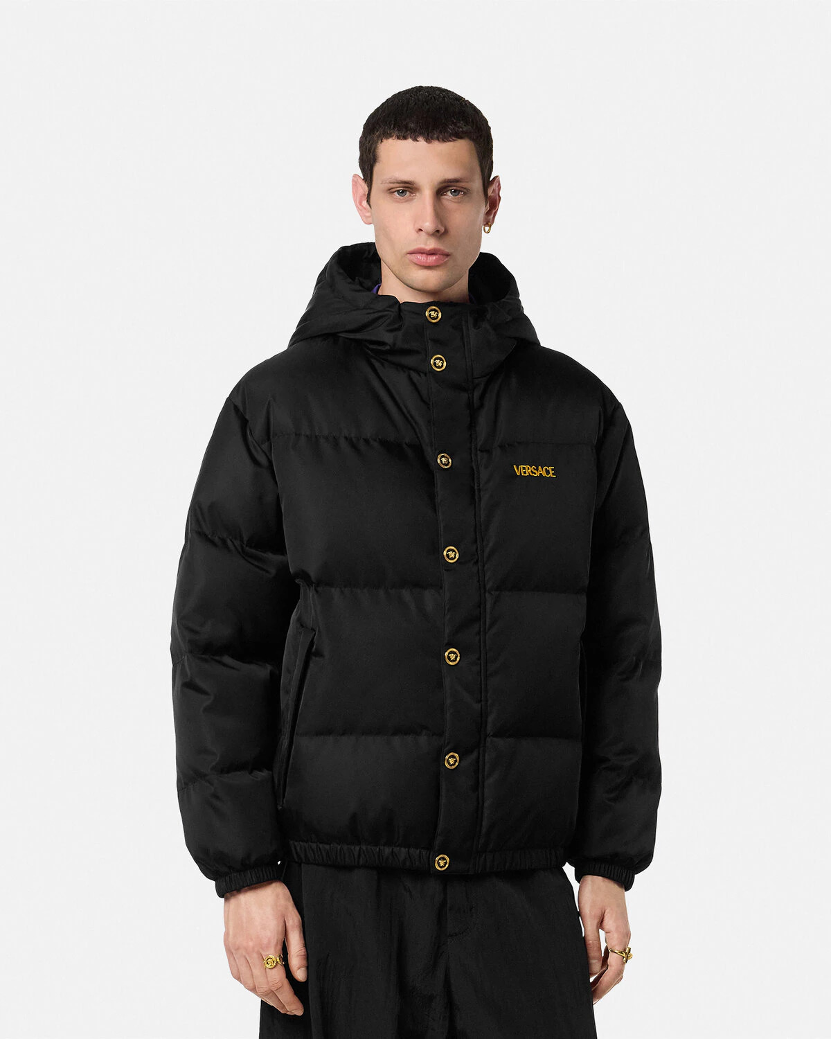 Embroidered Puffer Jacket - 4