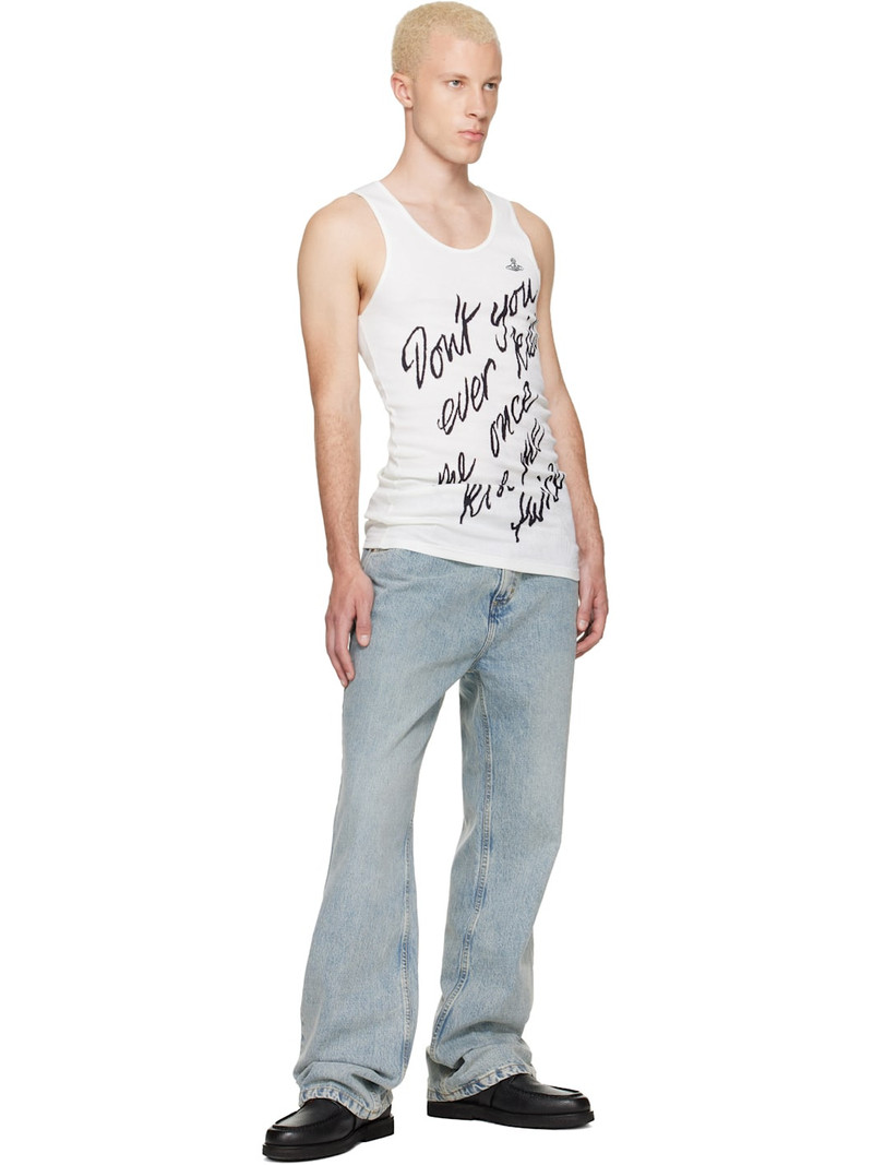 Vivienne Westwood White 'Kiss Me Twice' Tank Top outlook