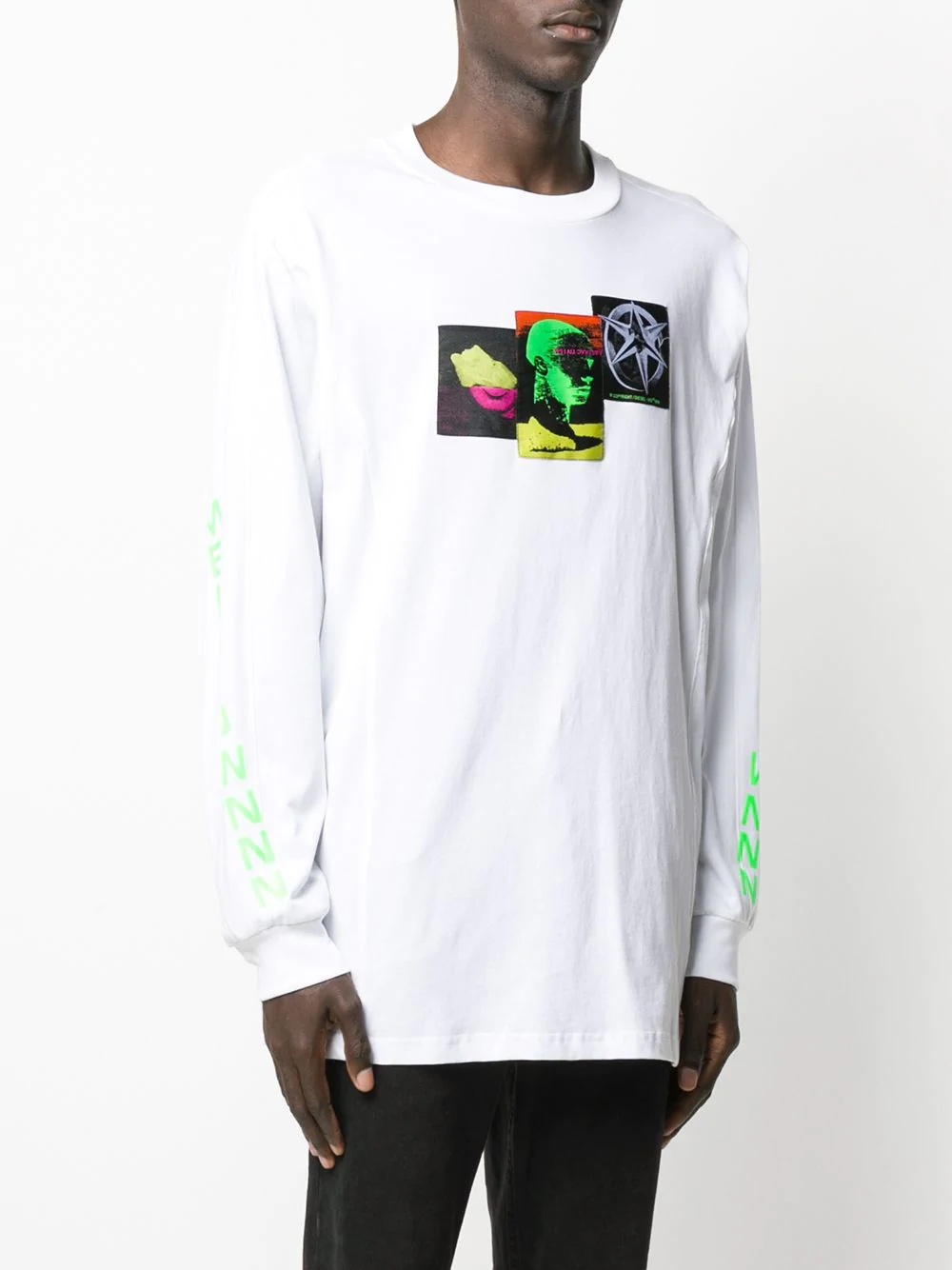 Meltdownnn print longsleeved T-shirt - 3