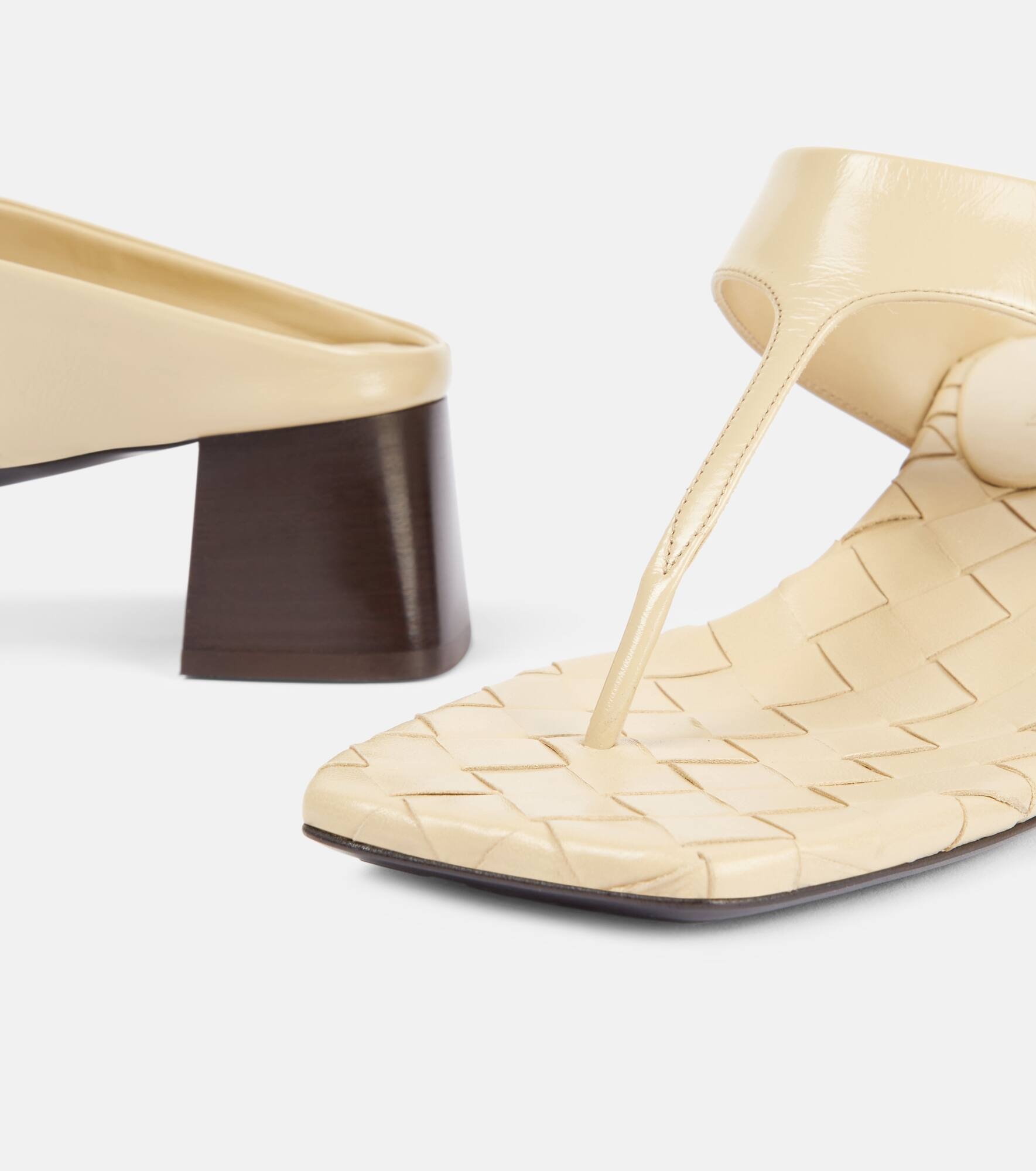 Marella 45 leather thong sandals - 5