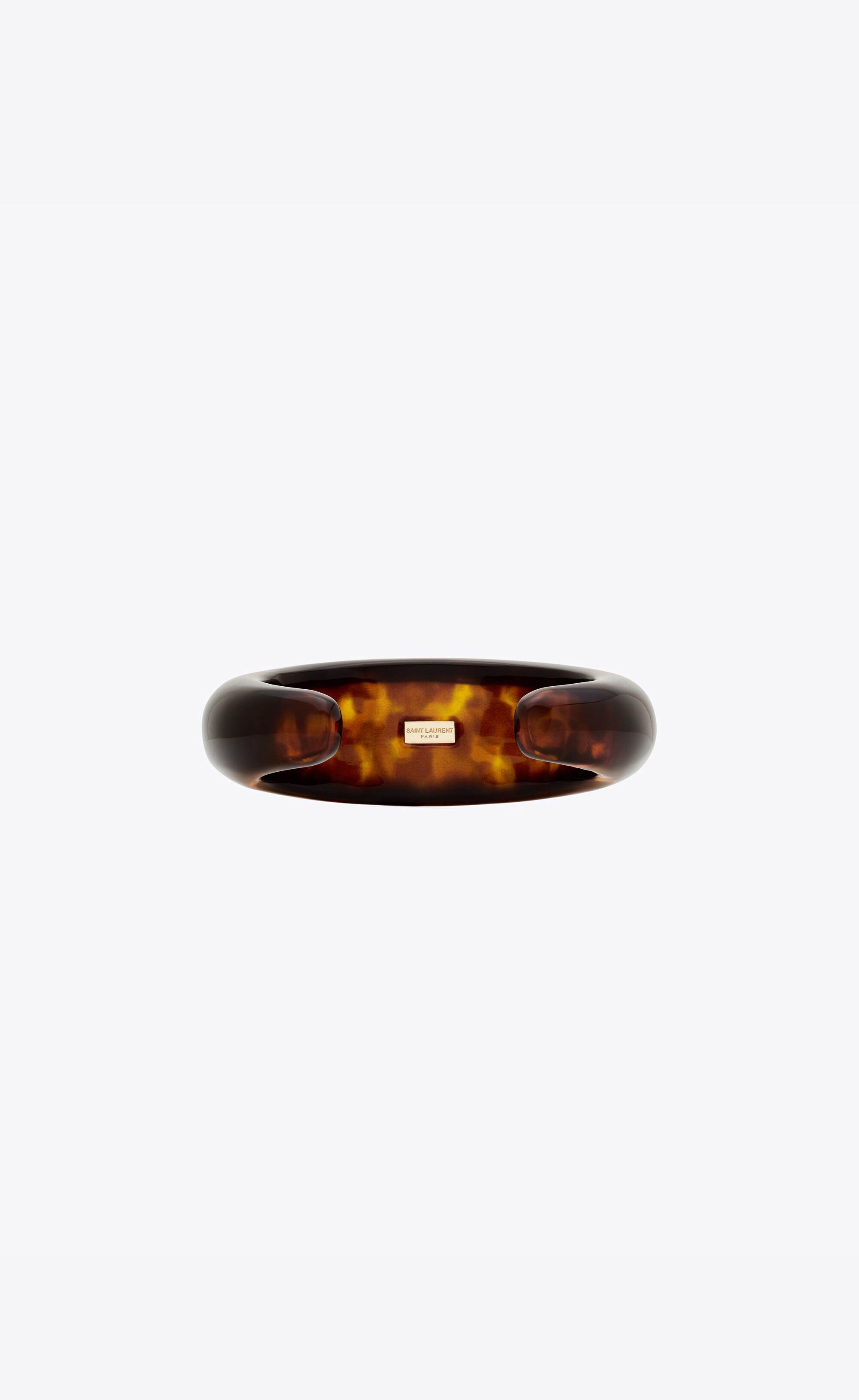 tortoiseshell bumpy cuff in resin - 3