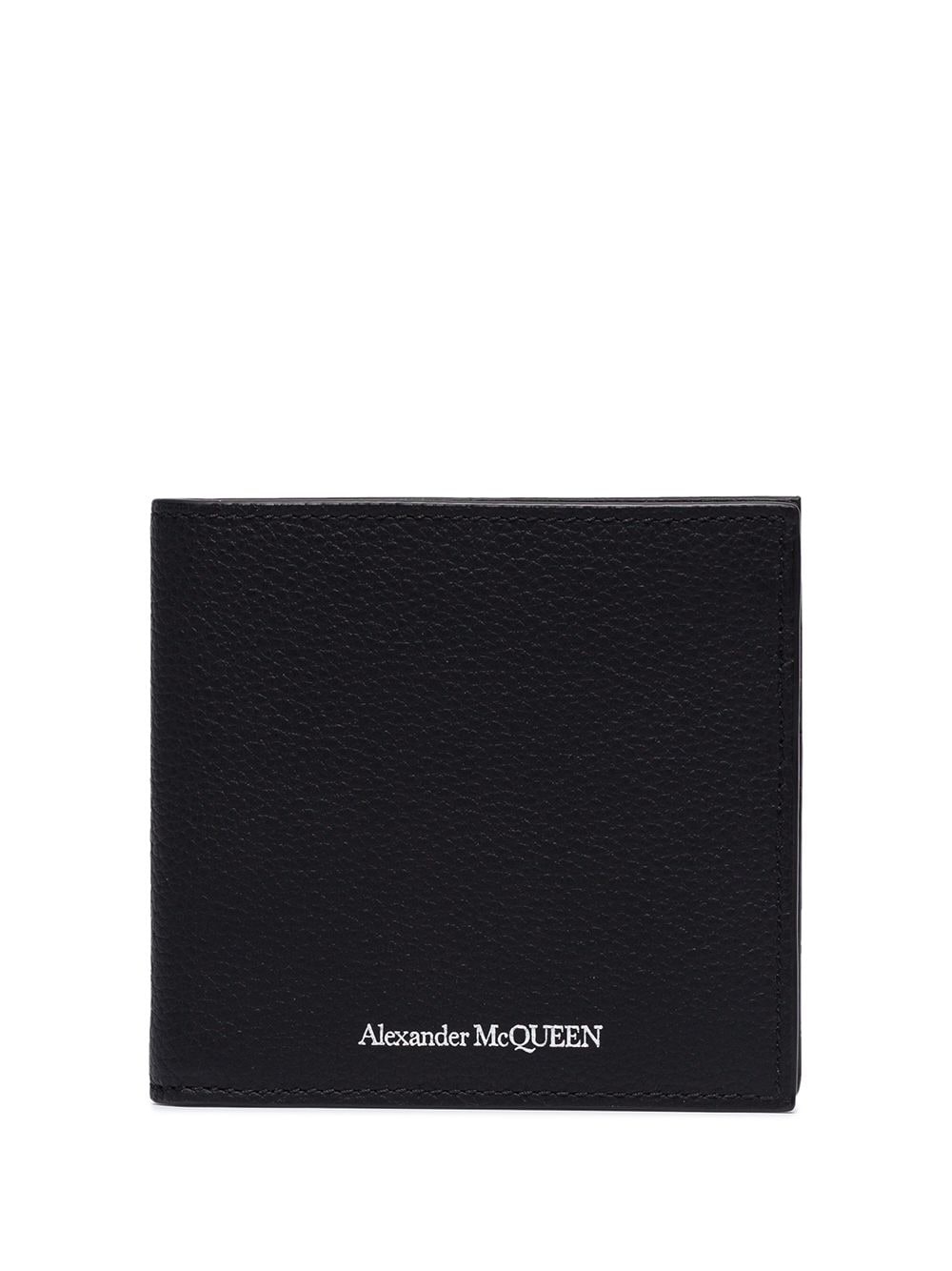 logo embossed bi-fold wallet - 1