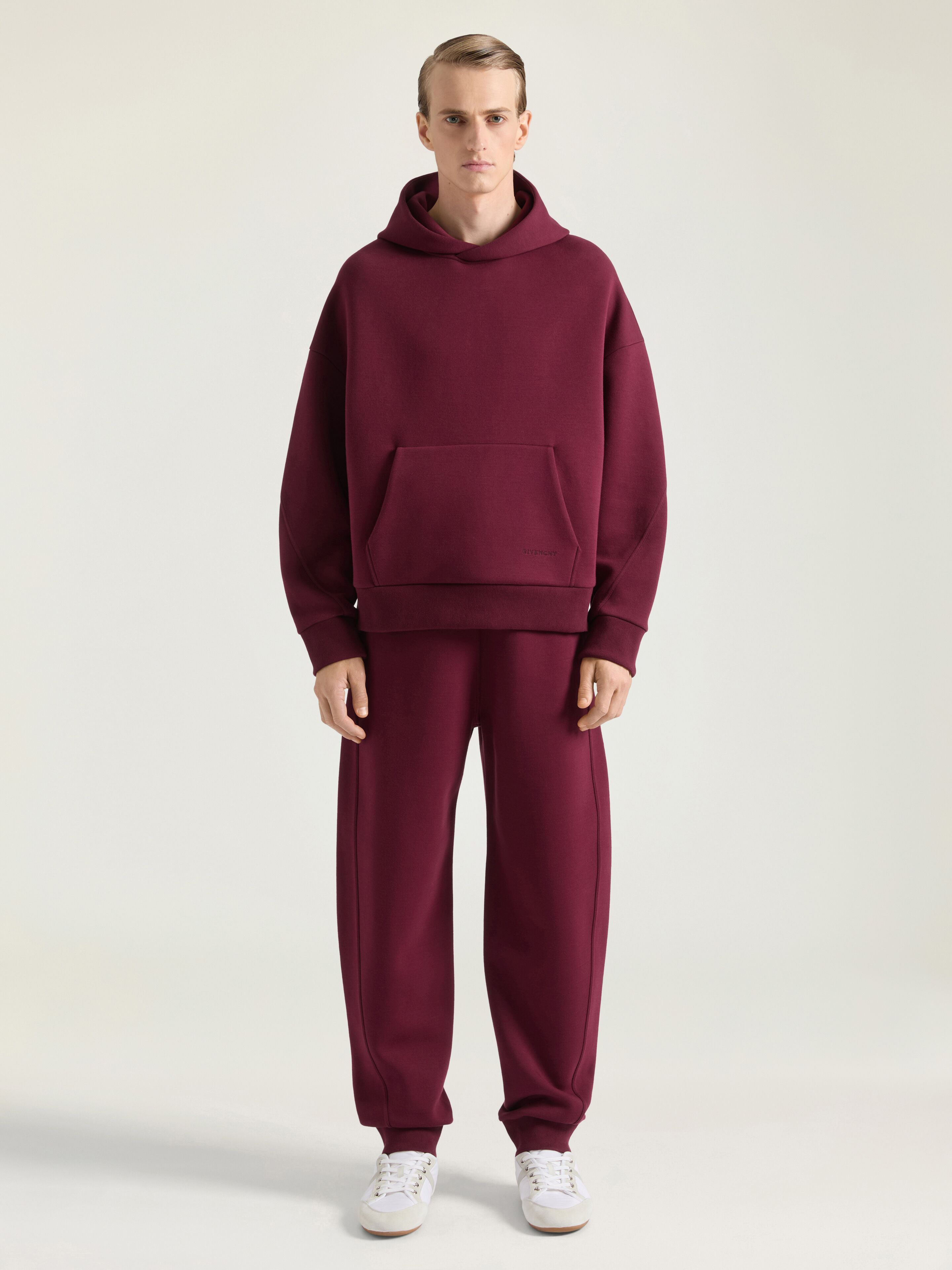 HOODIE IN SCUBA WITH GIVENCHY EMBROIDERY - 2