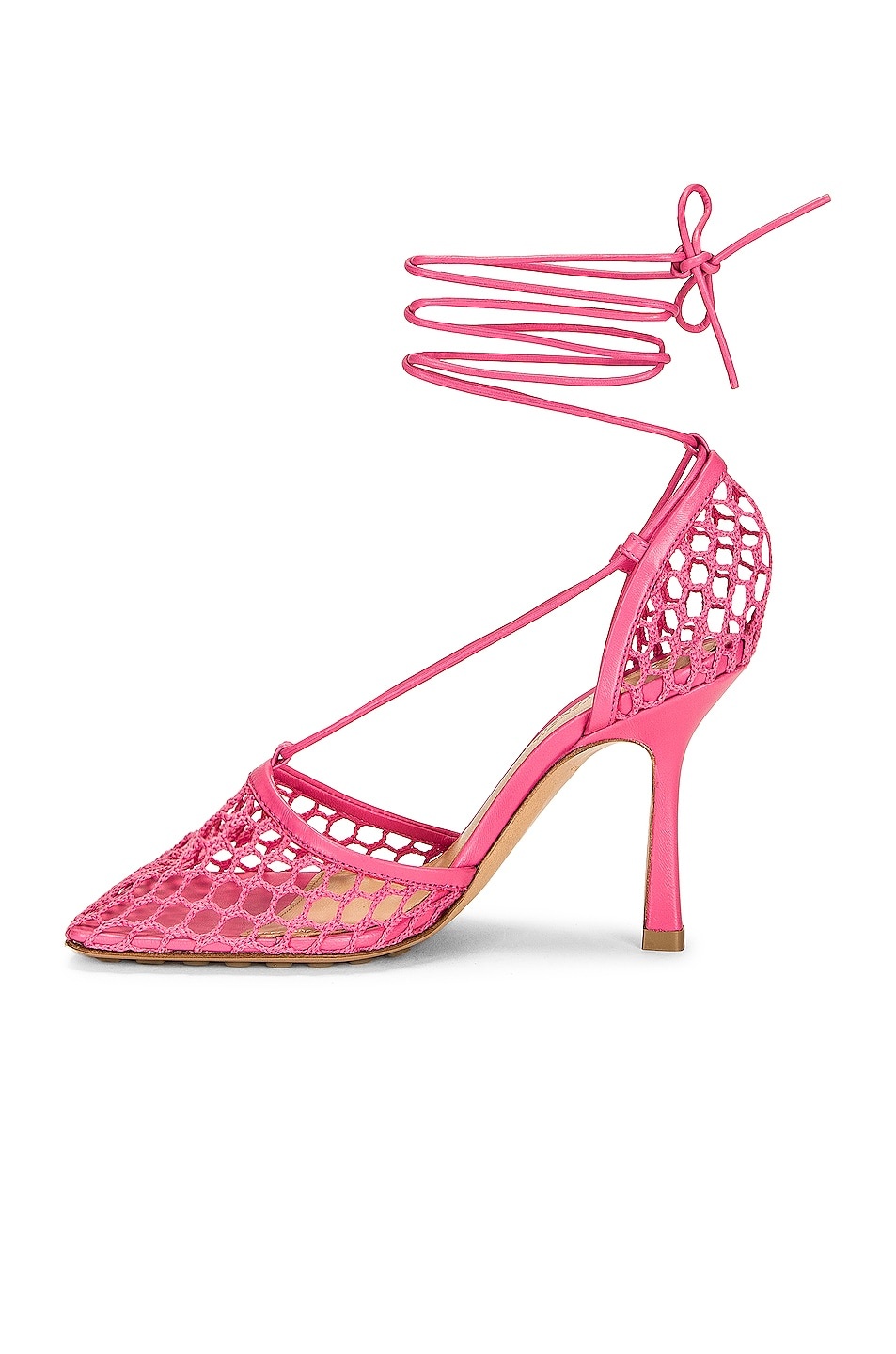 Stretch Lace-Up Sandals - 5