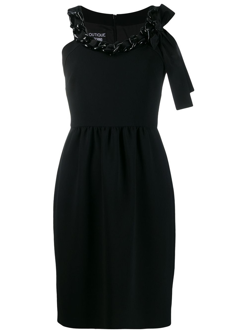 chain-embellished mini dress 1
