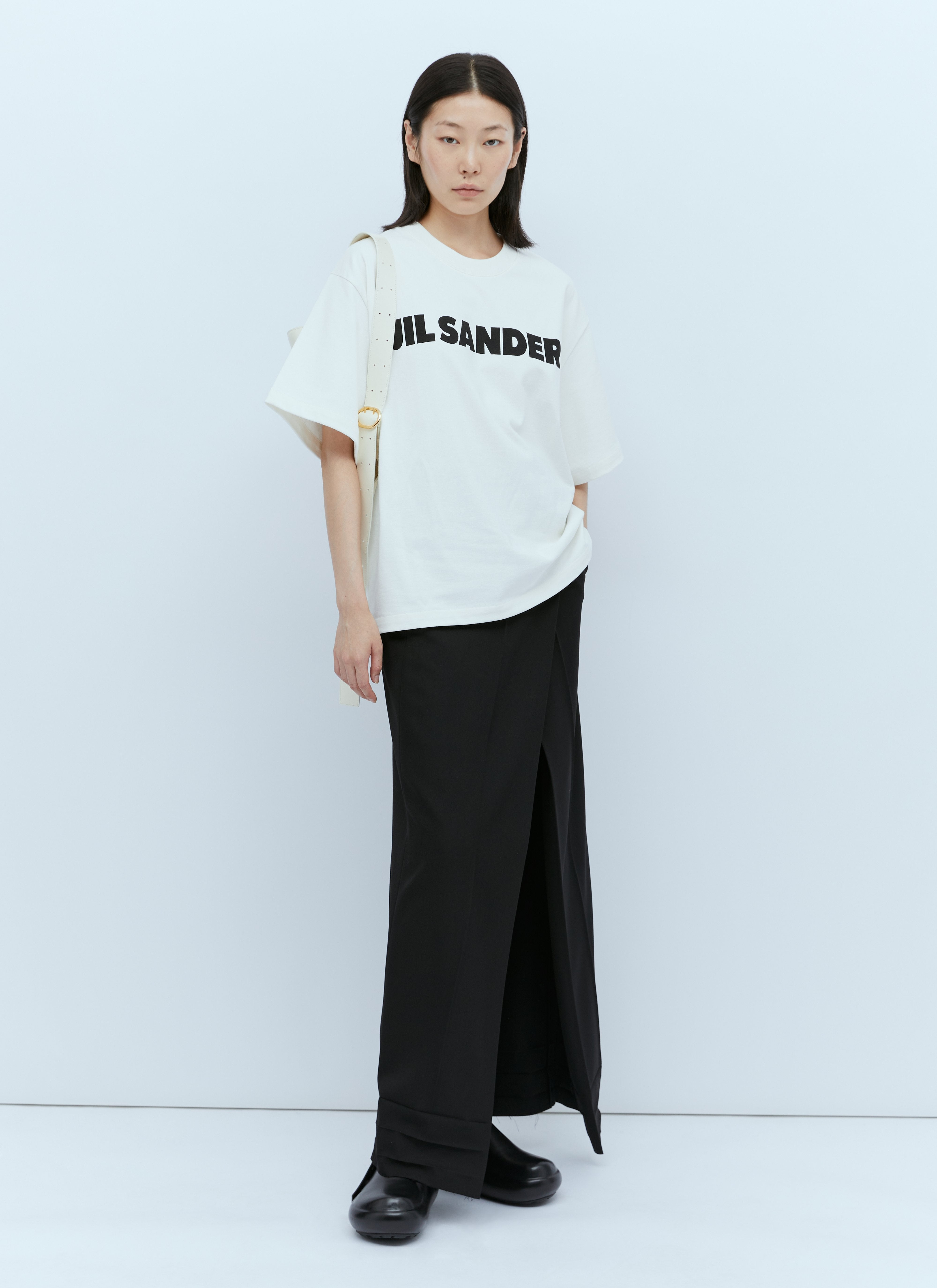 Jil Sander Women Logo Print T-Shirt - 2