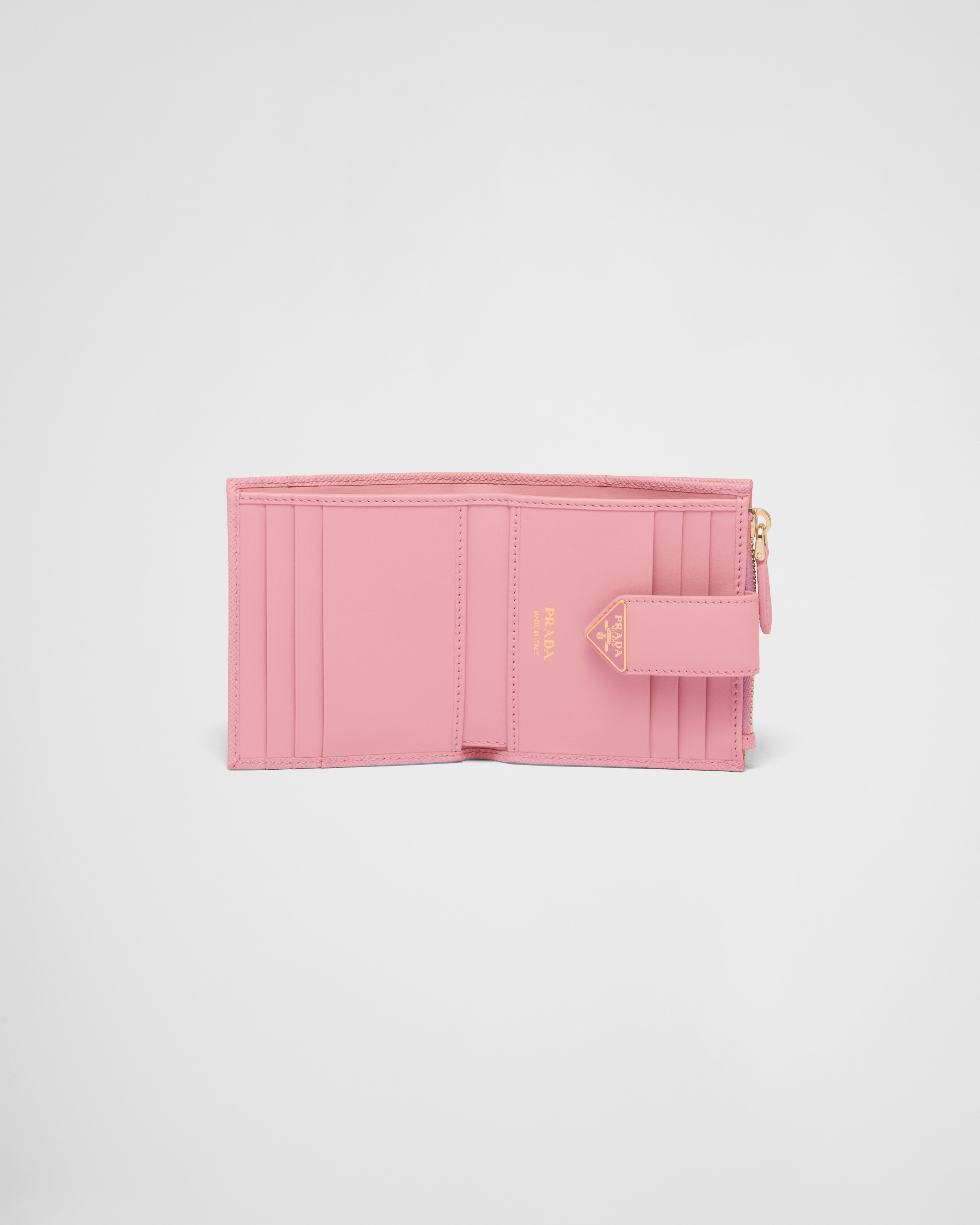 Small Saffiano and smooth leather wallet - 4