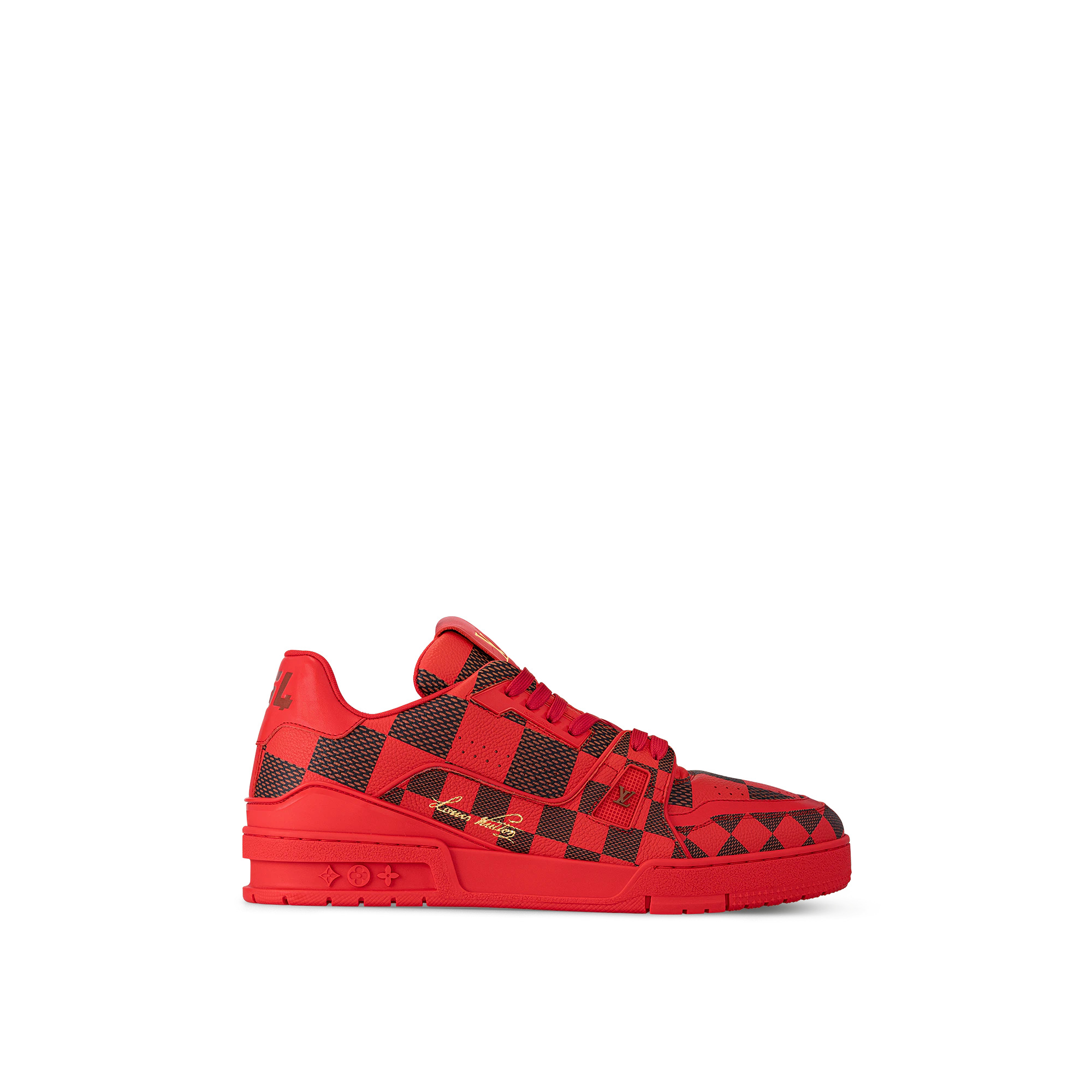 Red louis vuitton shoes online