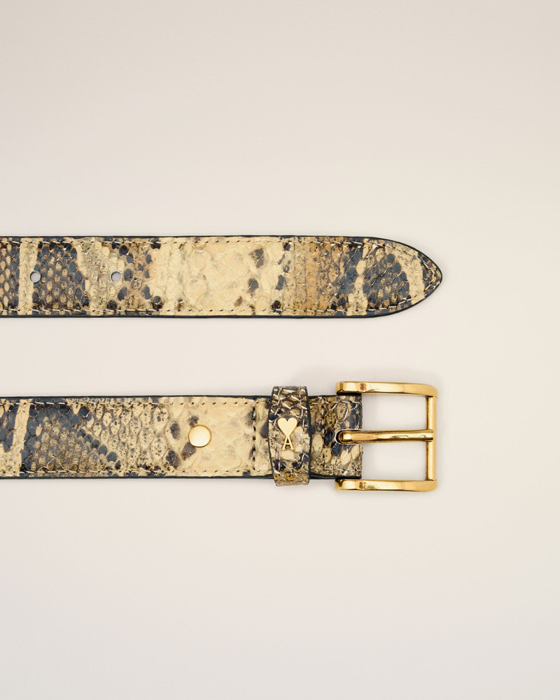 AMI Paris BEIGE LEATHER PARIS PARIS BELT outlook
