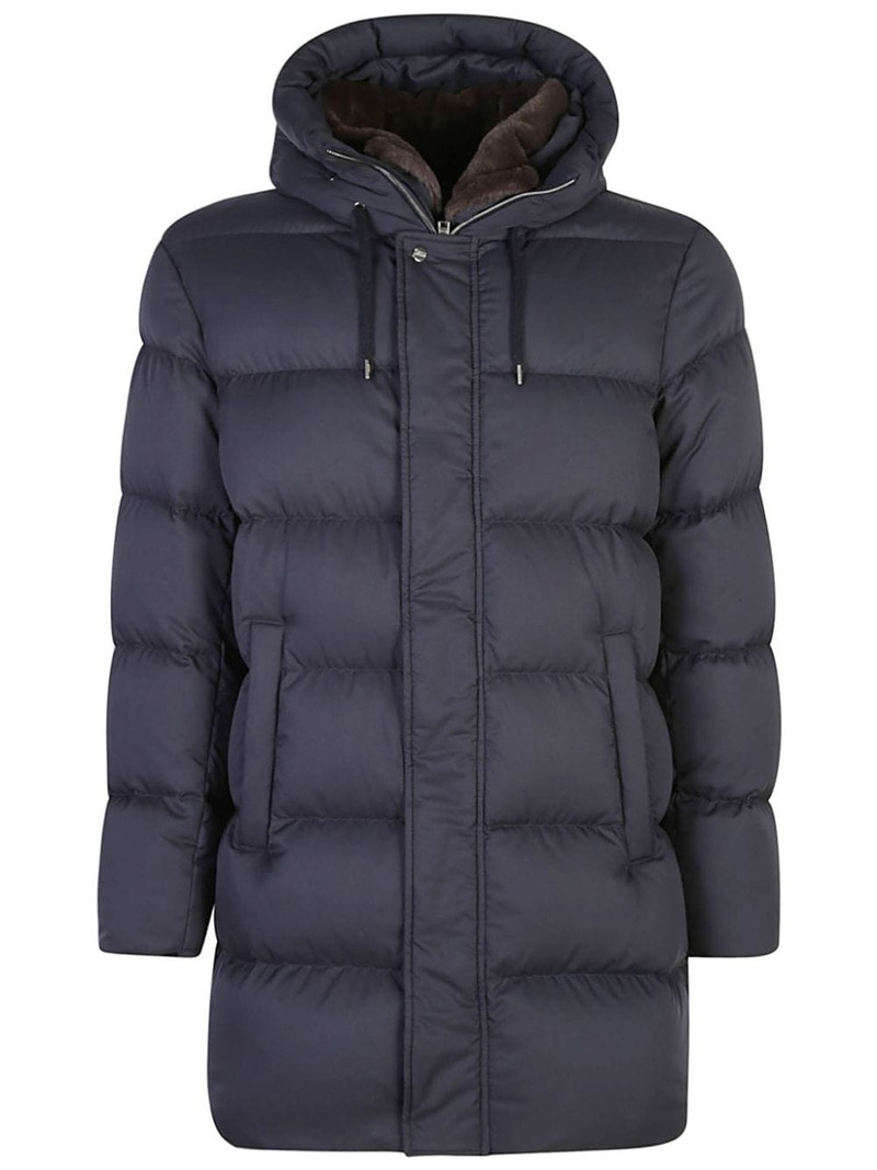 logo-plaque padded jacket 1