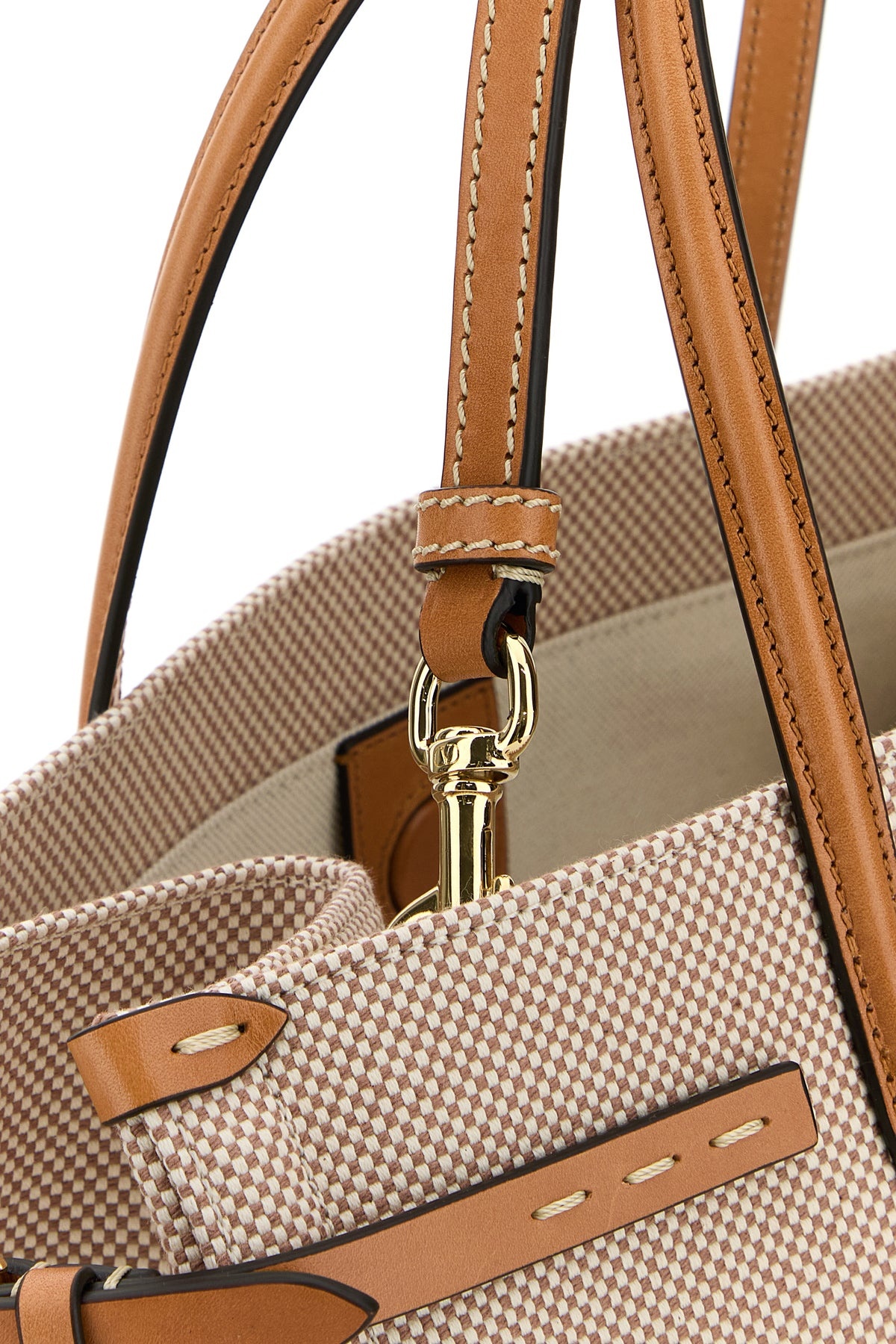 Two-tone canvas Antibes shopping bag - 4