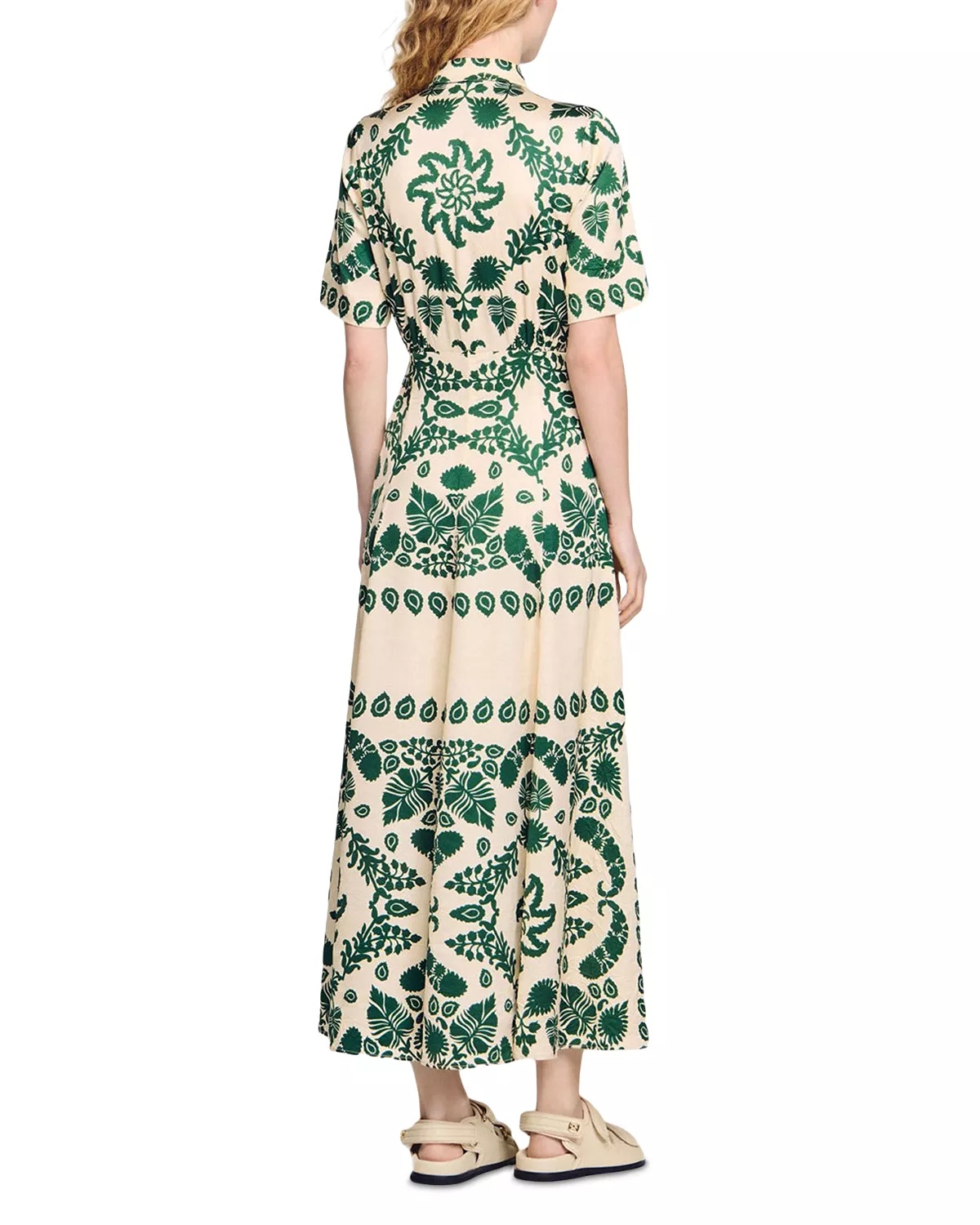 Floral Print Maxi Dress - 4