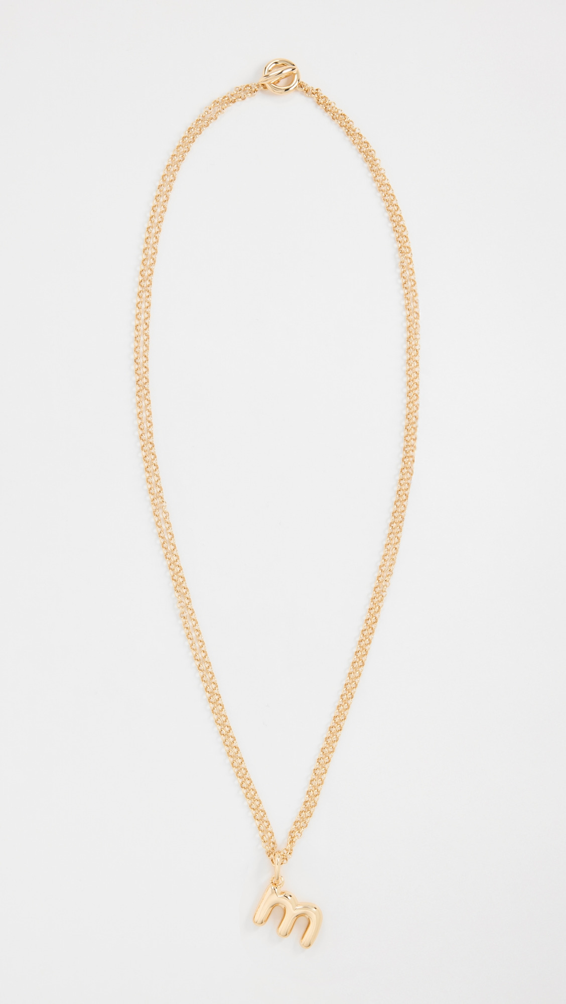 The Puffy Initial Necklace - 3
