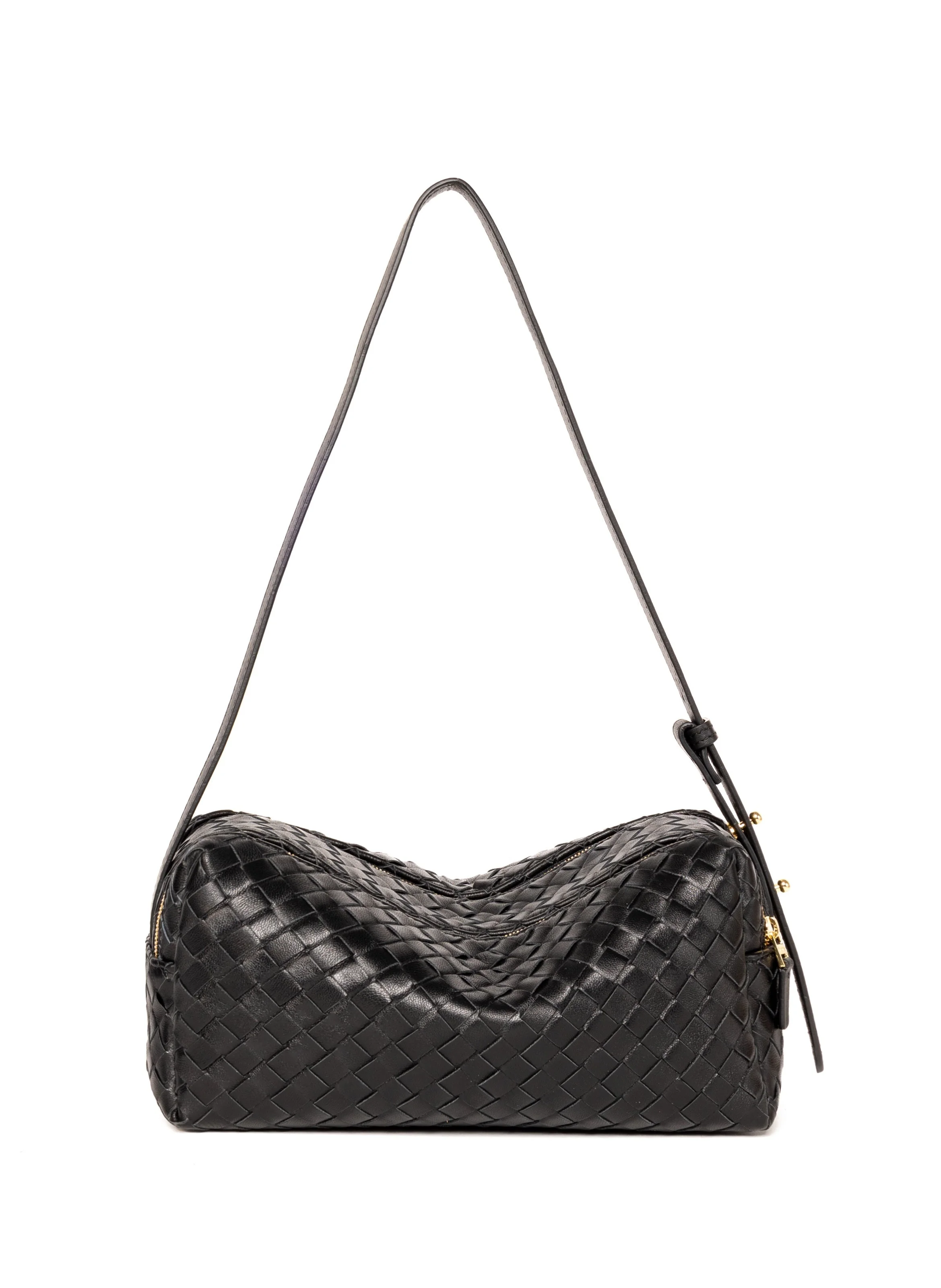 Trousse Intrecciata Leather Black - 1