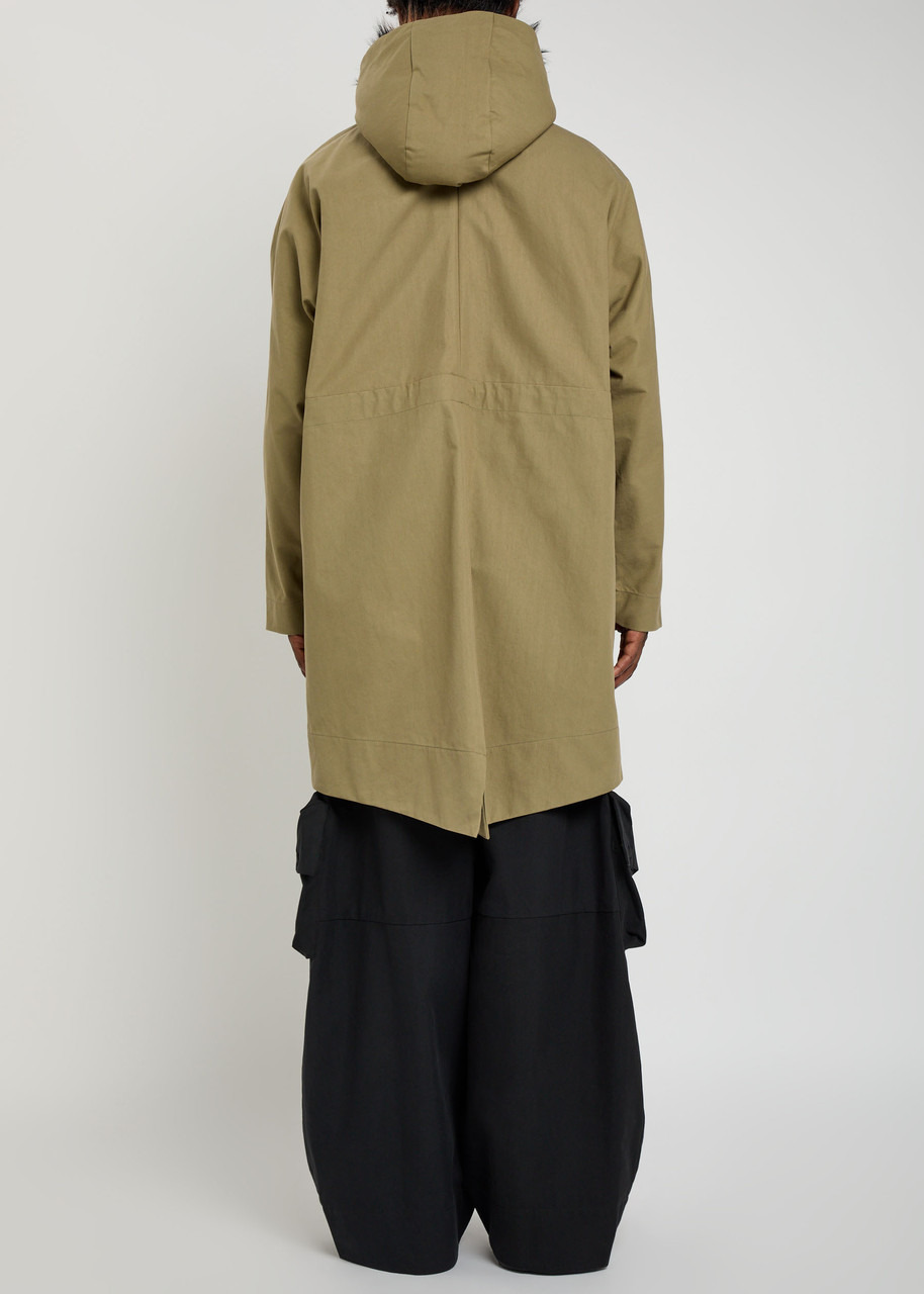 Simone Rocha Faux Fur-trimmed Cotton-blend Parka Coat - 3