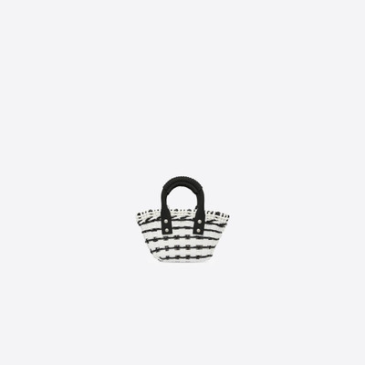 BALENCIAGA Women's Bistro Xxs Basket With Strap in White outlook