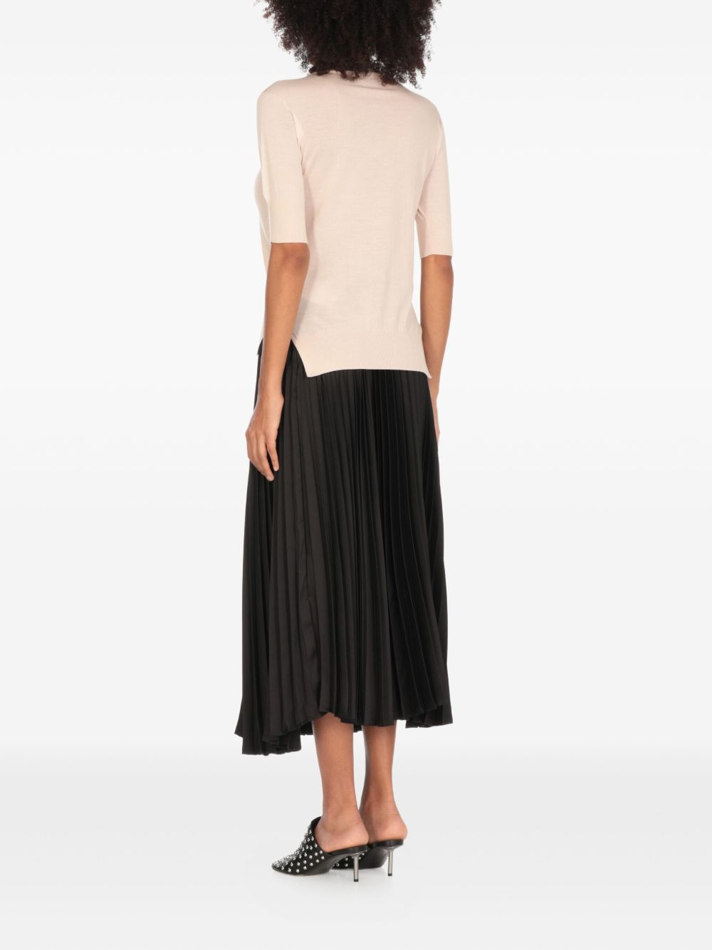 high-neck short-sleeves sweater - 4