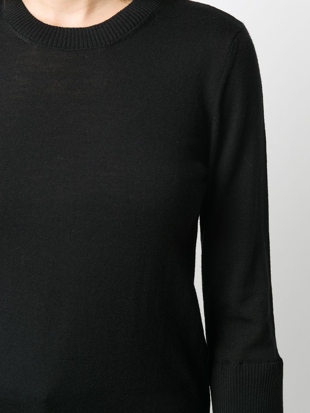 contrast-cuff jumper - 5