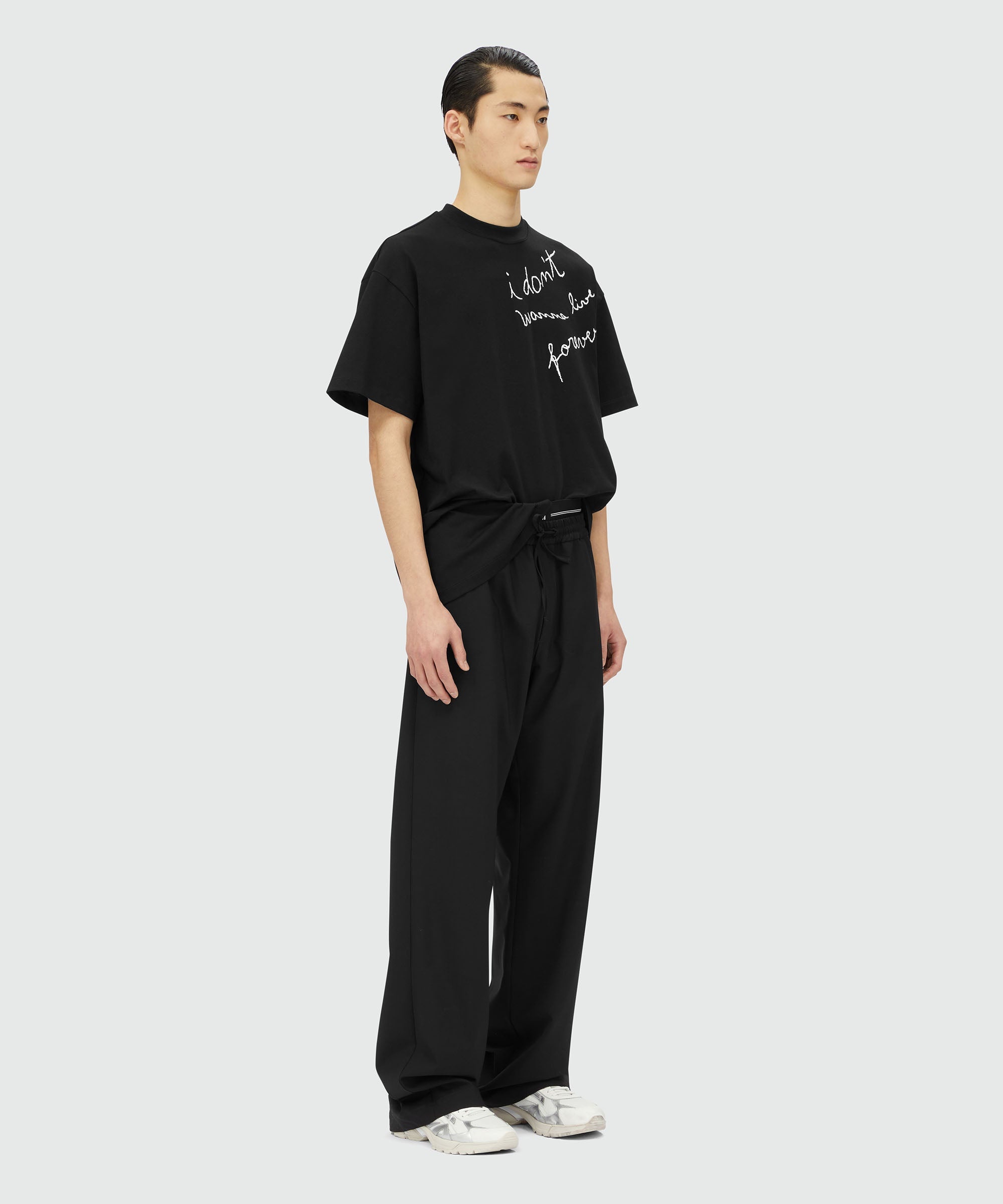 T-shirt with "I don't wanna live forever" quote - 4