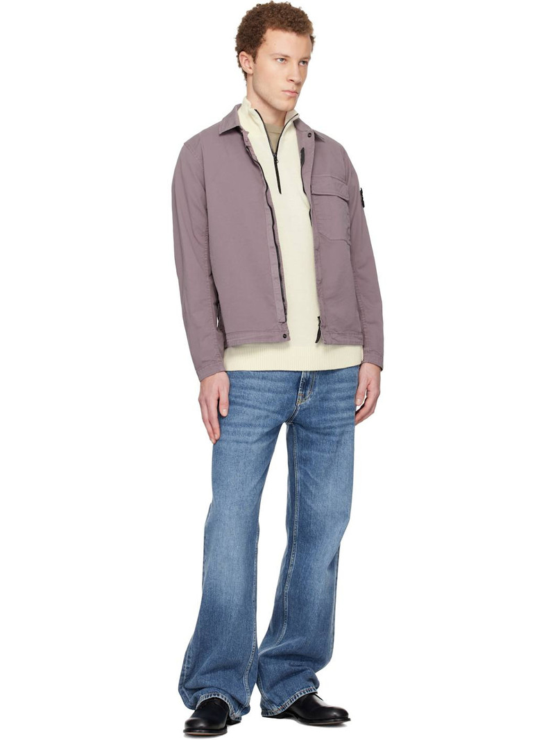 Purple 1200013 Stretch Organic Cotton Twill Shirt 5