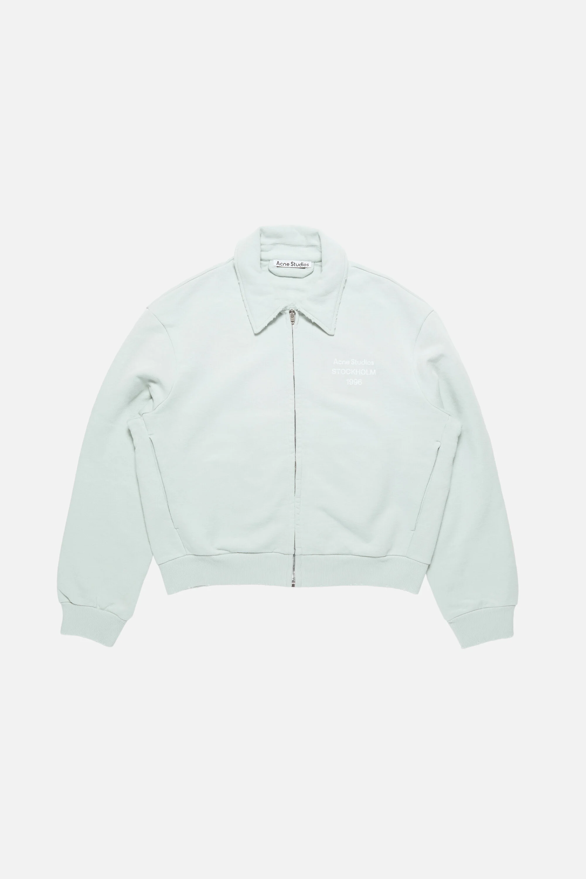 Cardigan with collar - Pale mint - 1