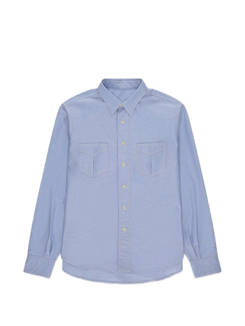 Osumi patch-pocket oxford shirt 1