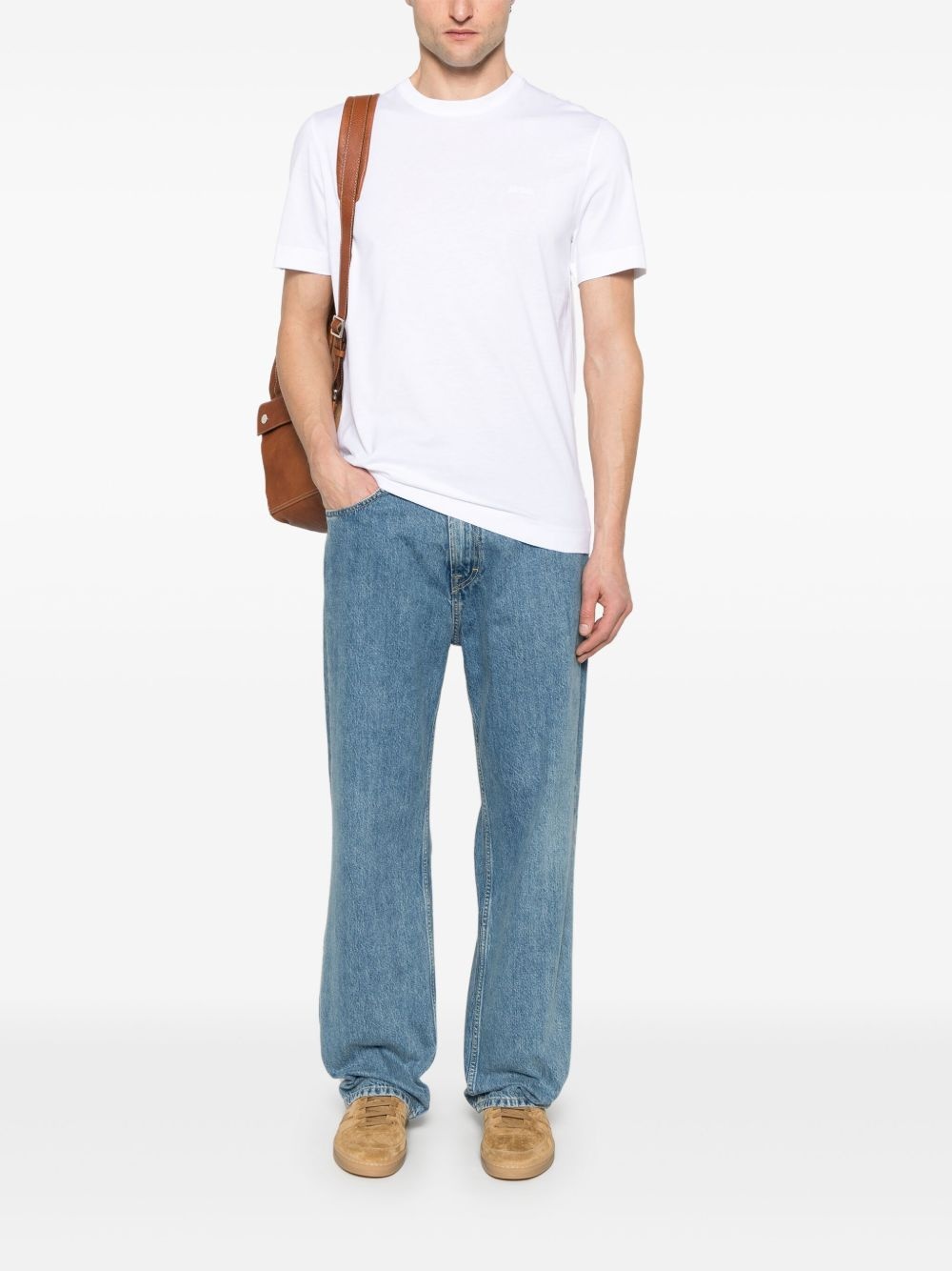 logo-embroidered T-shirt - 2