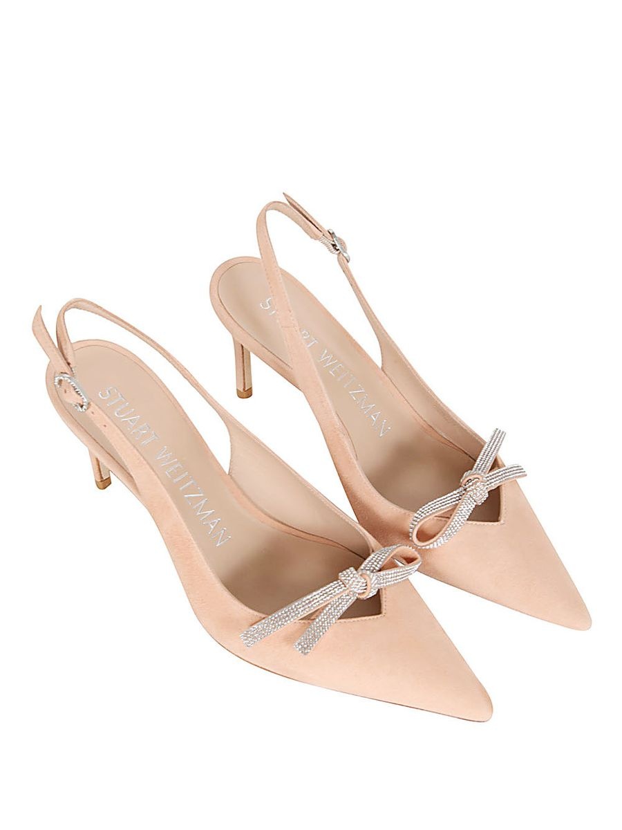 STUART WEITZMAN SW BOW 75 SLINGBACK SHOES - 3