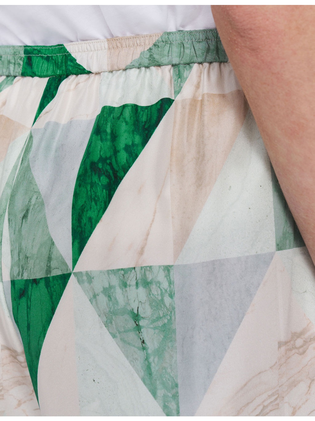Thoresby Marble-Print Silk Trousers - 4