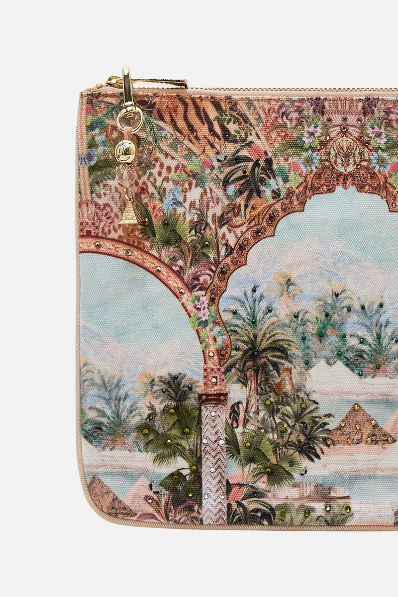 CAMILLA SMALL CANVAS CLUTCH outlook