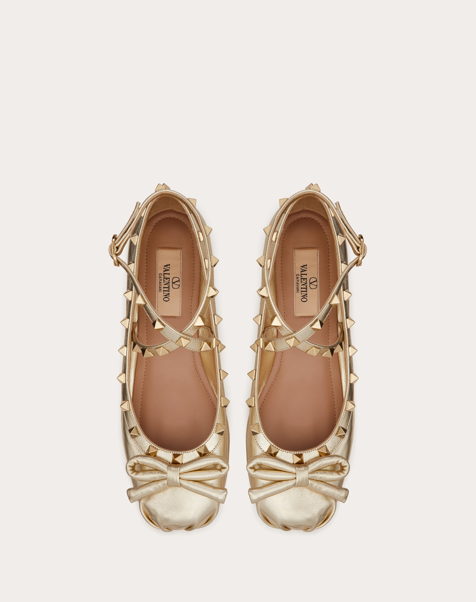 Laminated Leather Flats