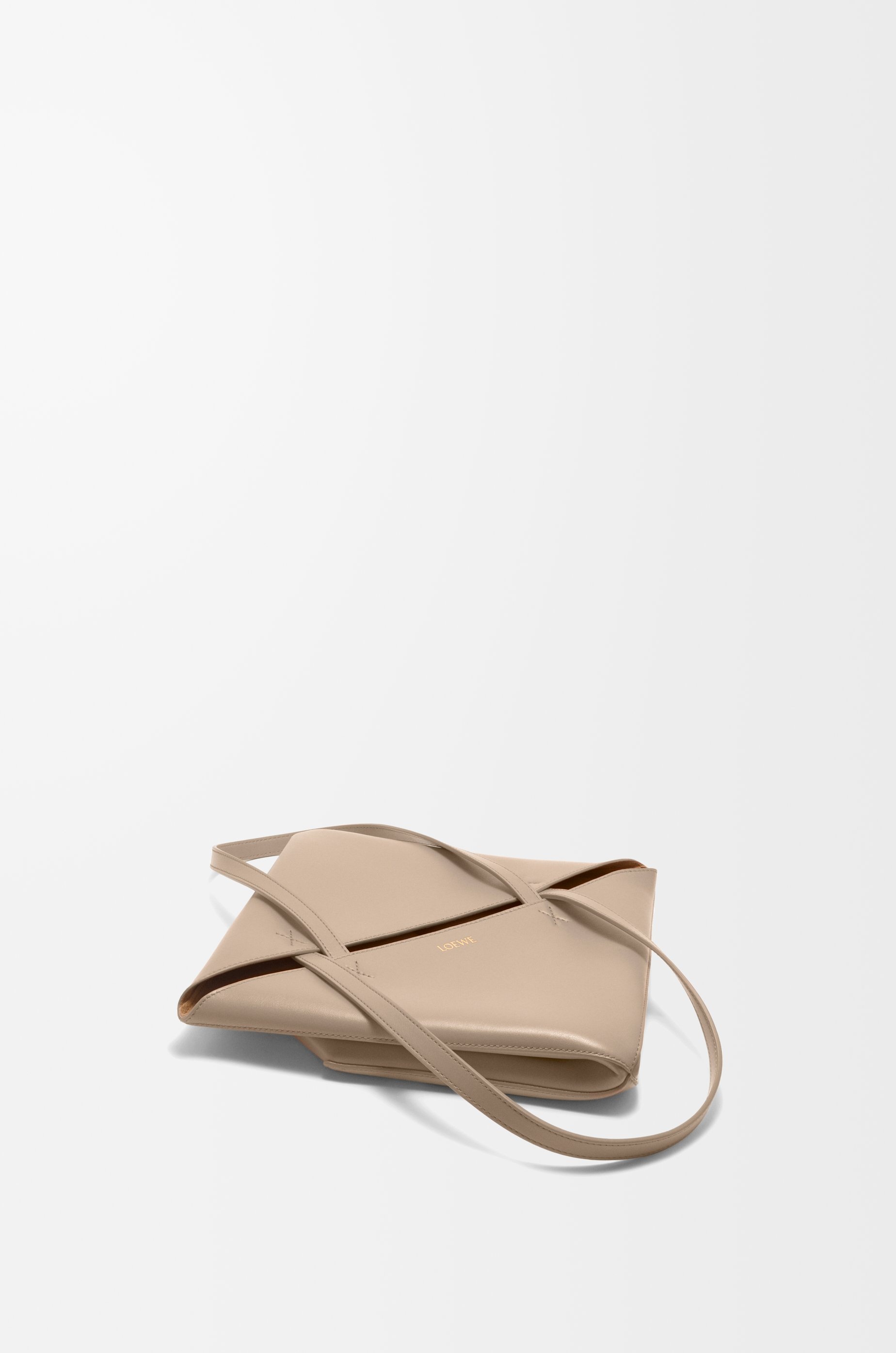 Medium Puzzle Fold tote in shiny calfskin - 6