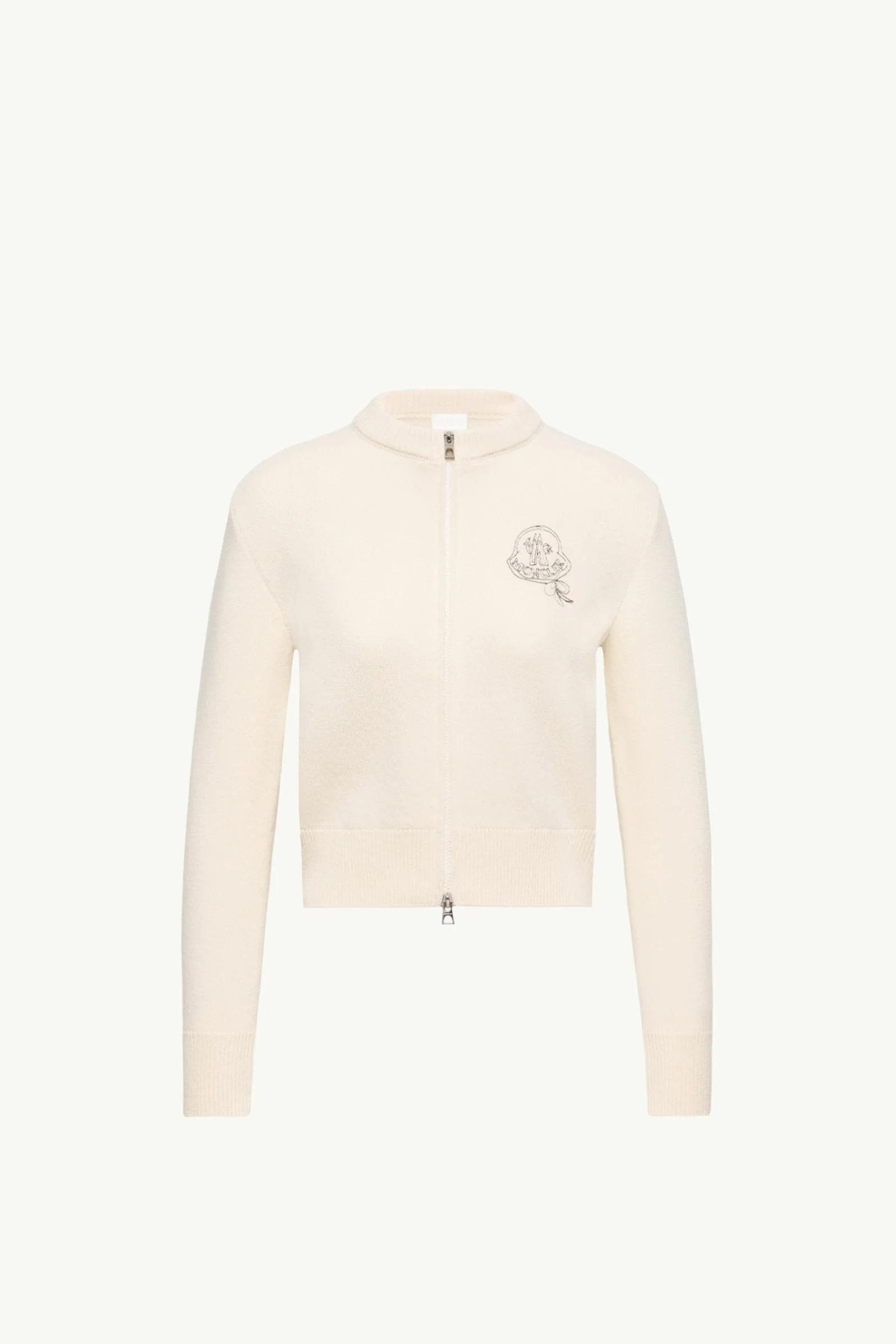 Wool & Cashmere Blend Zip-Up Cardigan - 1