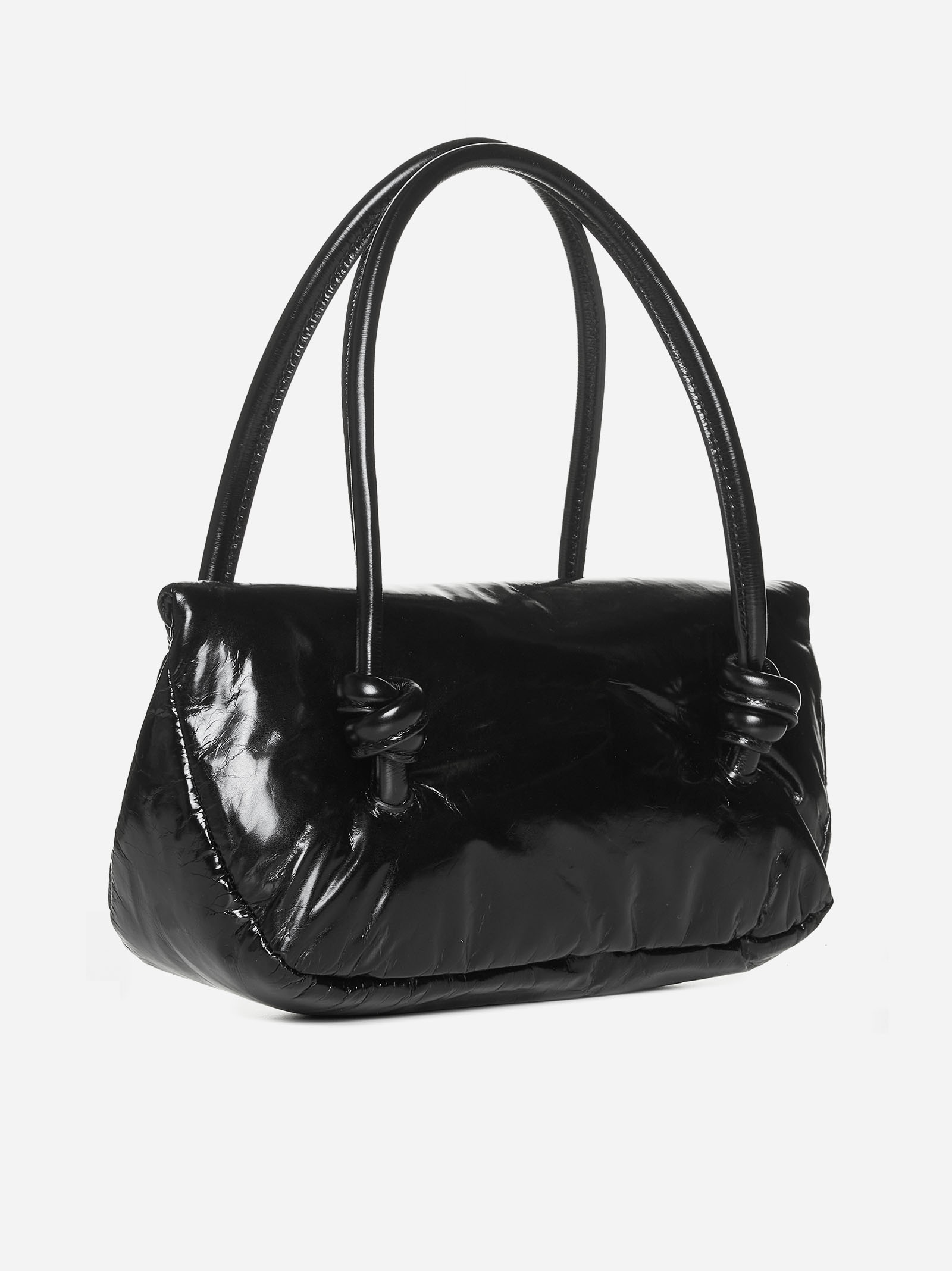 Knot patent leather small bag - 4