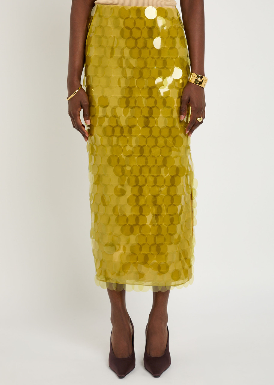 Roksanda Halin Embellished Midi Mesh Skirt - 2