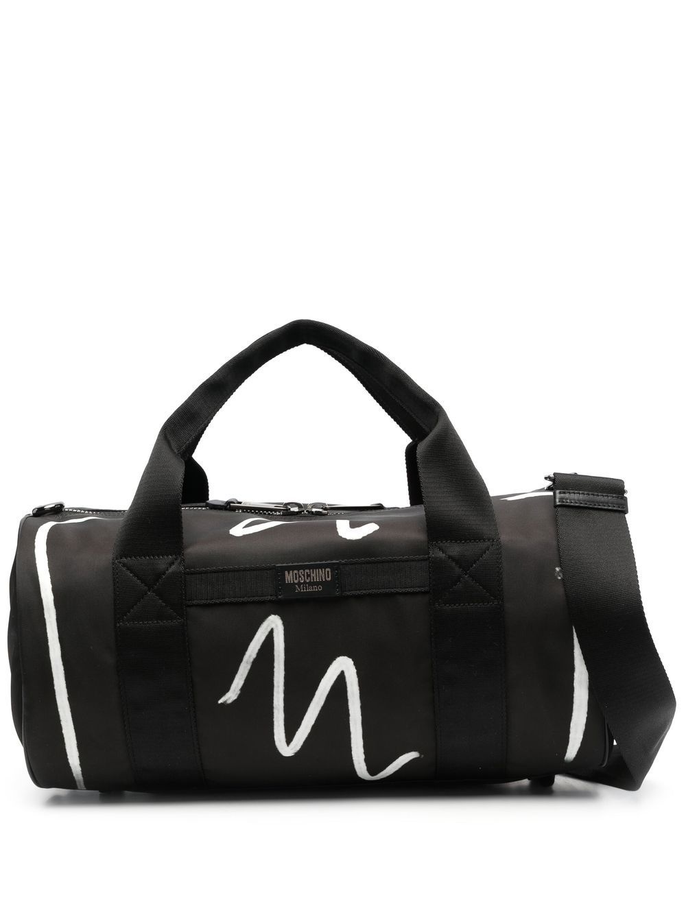 painterly-print duffle bag - 1