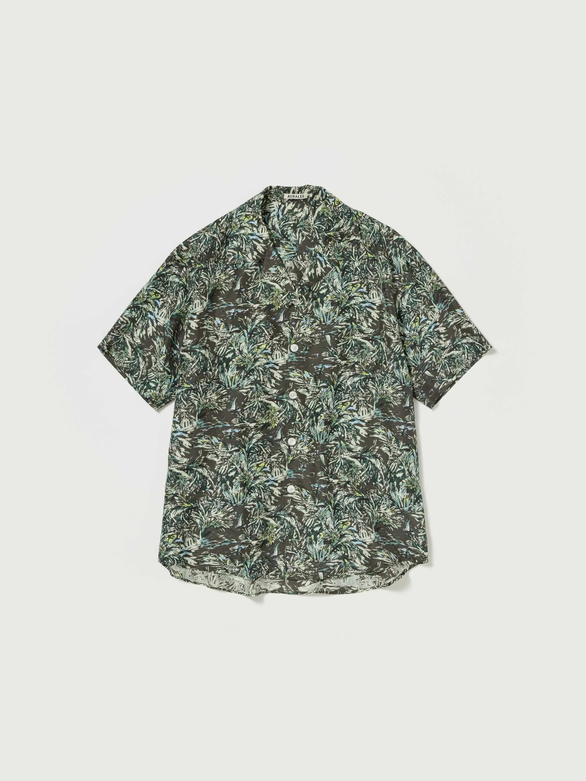 AURALEE PRINTED AIRY SILK HALF-SLEEVED SHIRT - A26SS01AP#2513