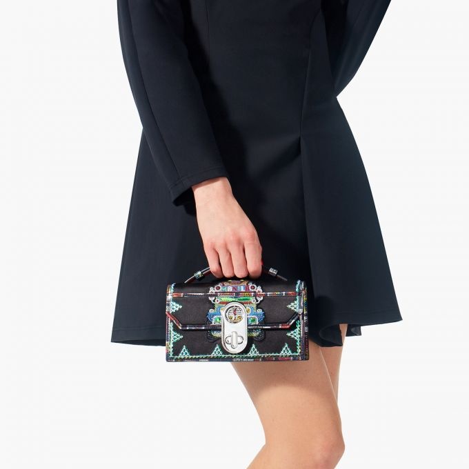 Elisa Baguette S Small MULTI/BLACK MULTI/SILVER - 3
