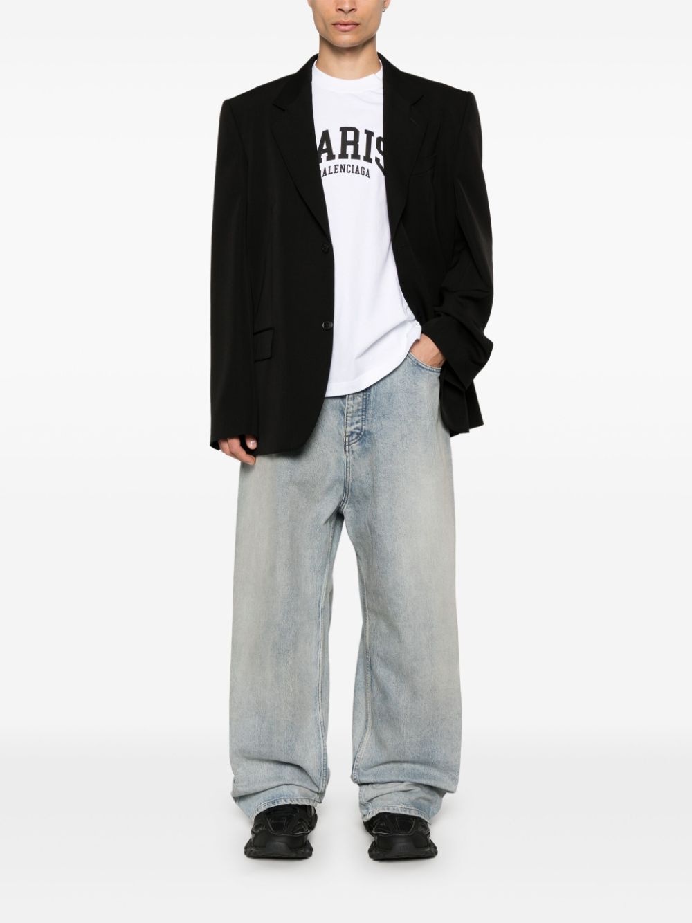 twill blazer - 3