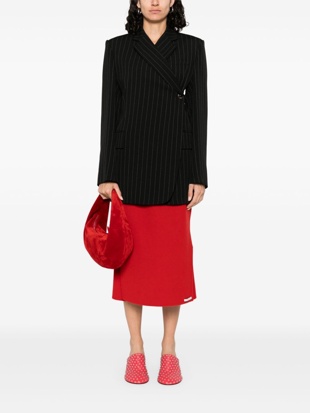 pinstriped blazer - 2
