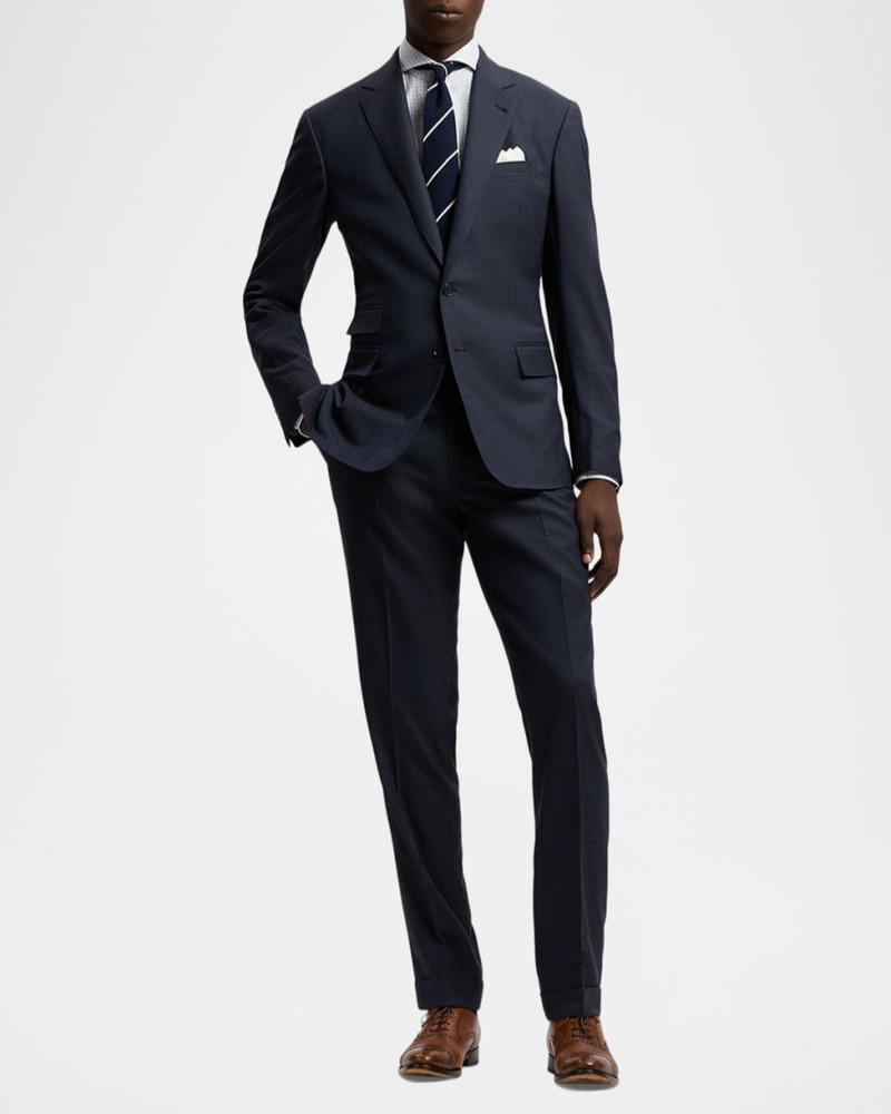 Ralph Lauren Men's Wool Glen Plaid Two-Piece Suit outlook