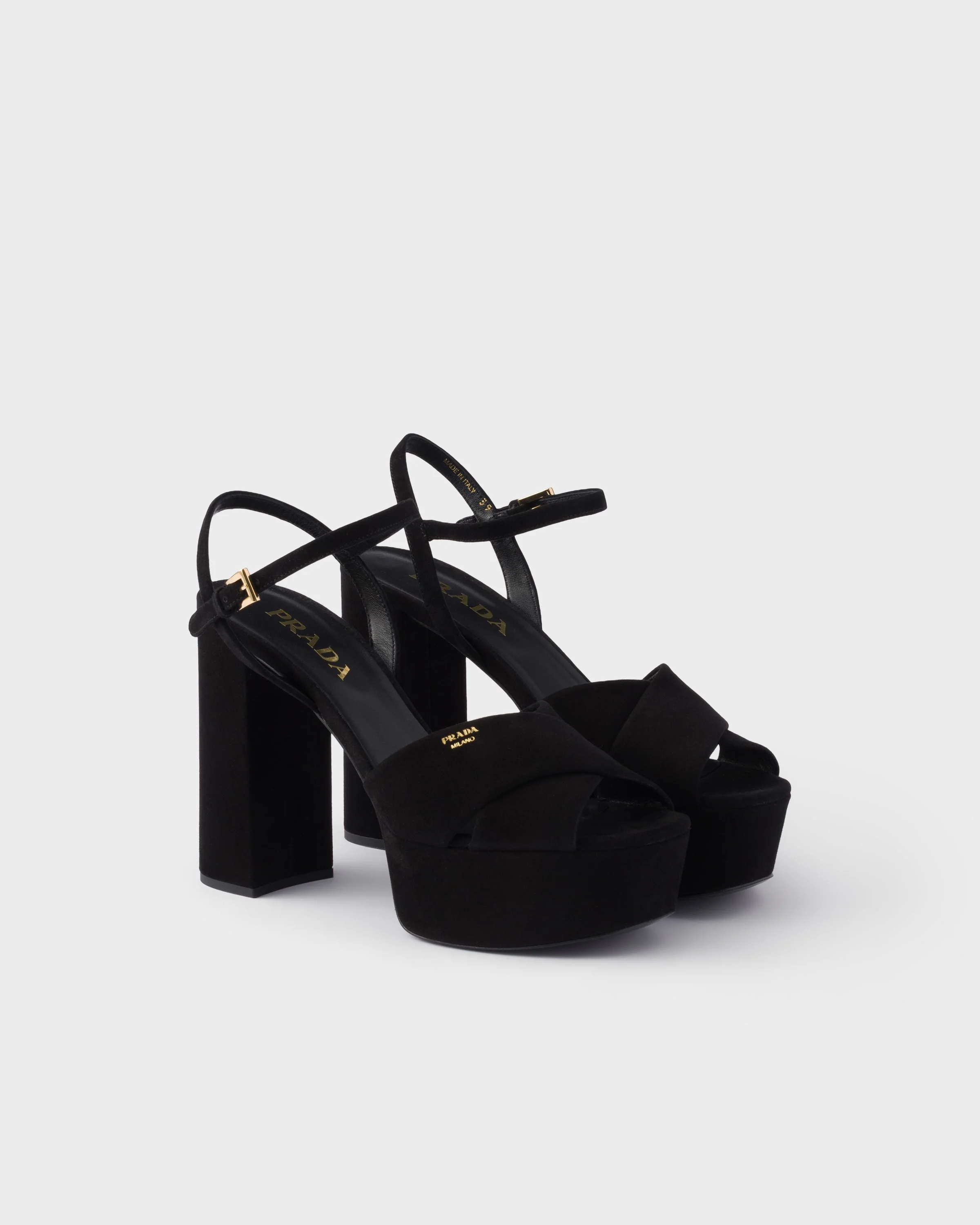 Suede platform sandals - 1
