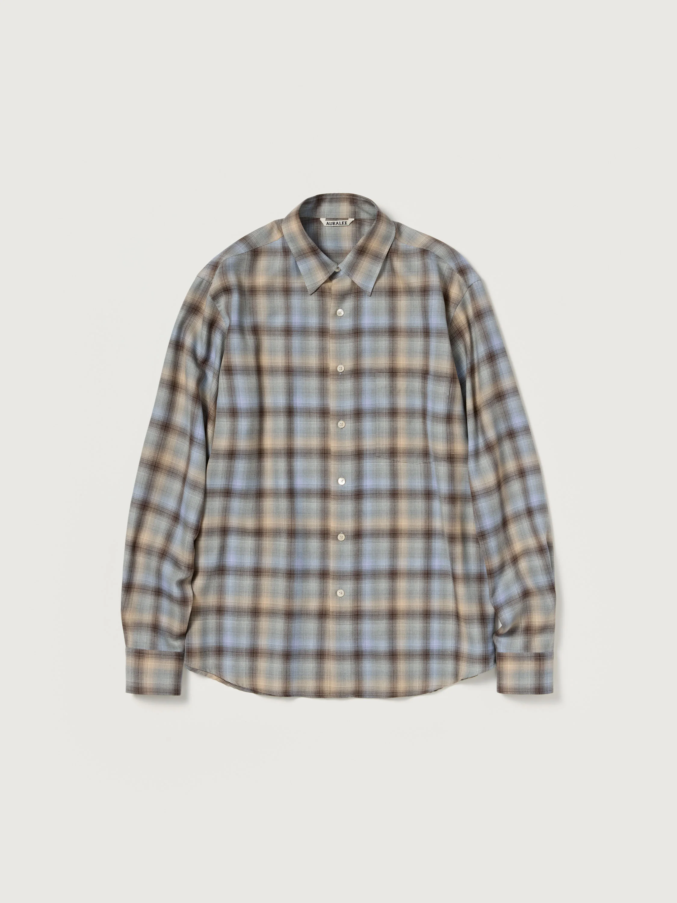 SUPER LIGHT WOOL CHECK SHIRT - 1
