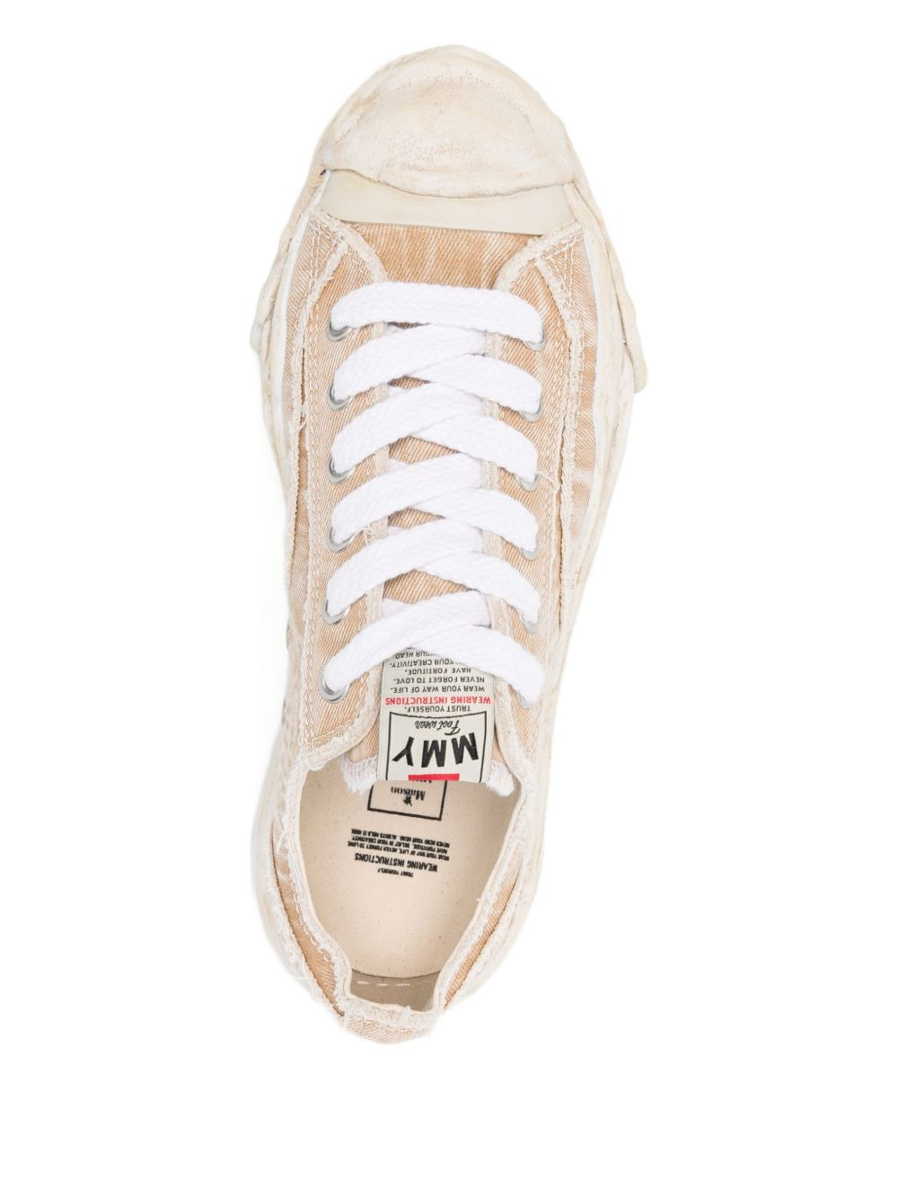 canvas low top sneakers - 4