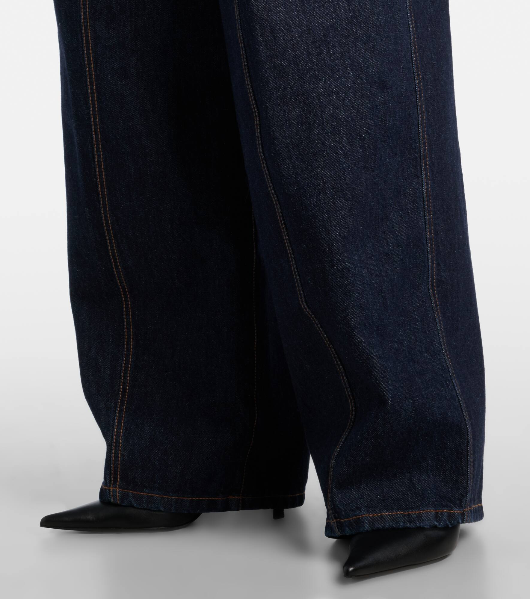 Runway low-rise wide-leg jeans - 5