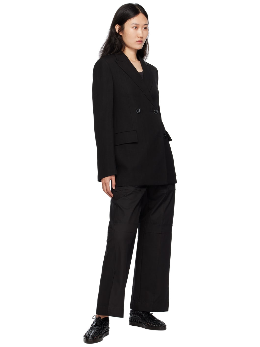 Black Water-Repellent Trousers - 4