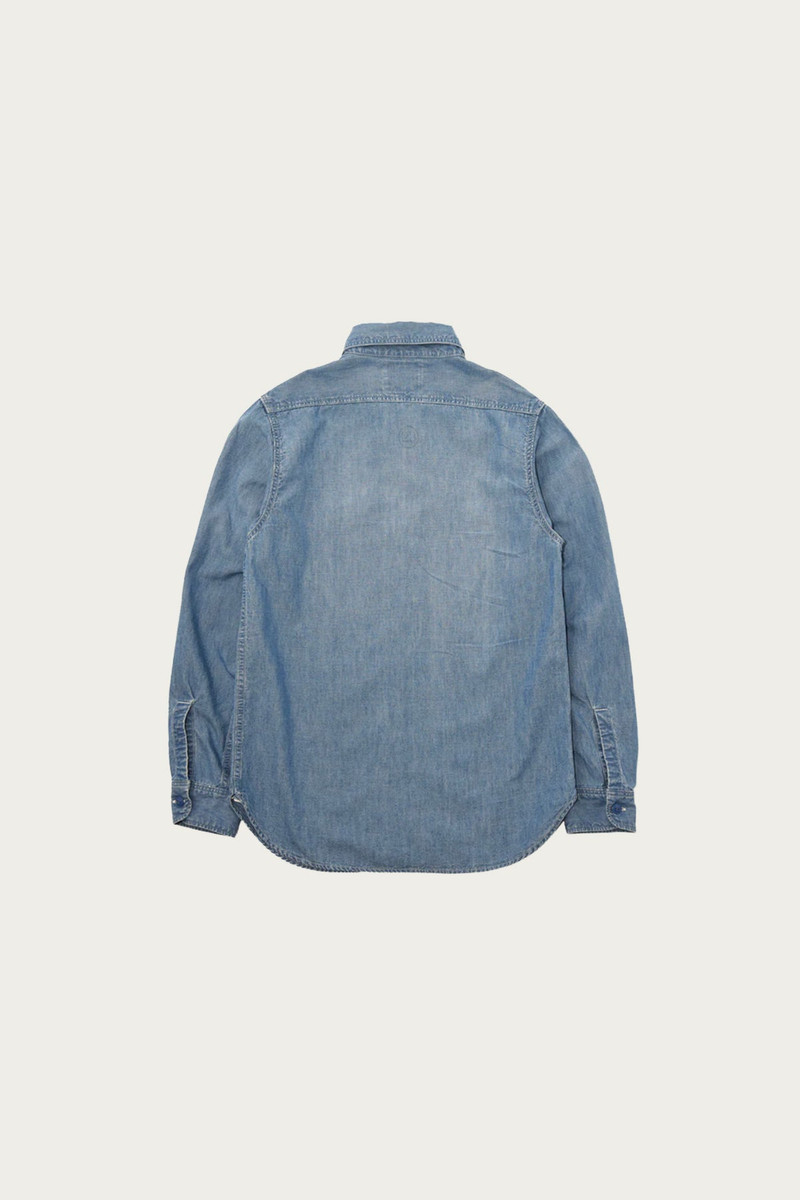 FULLCOUNT Chambray Shirt "Fade" - Blue outlook